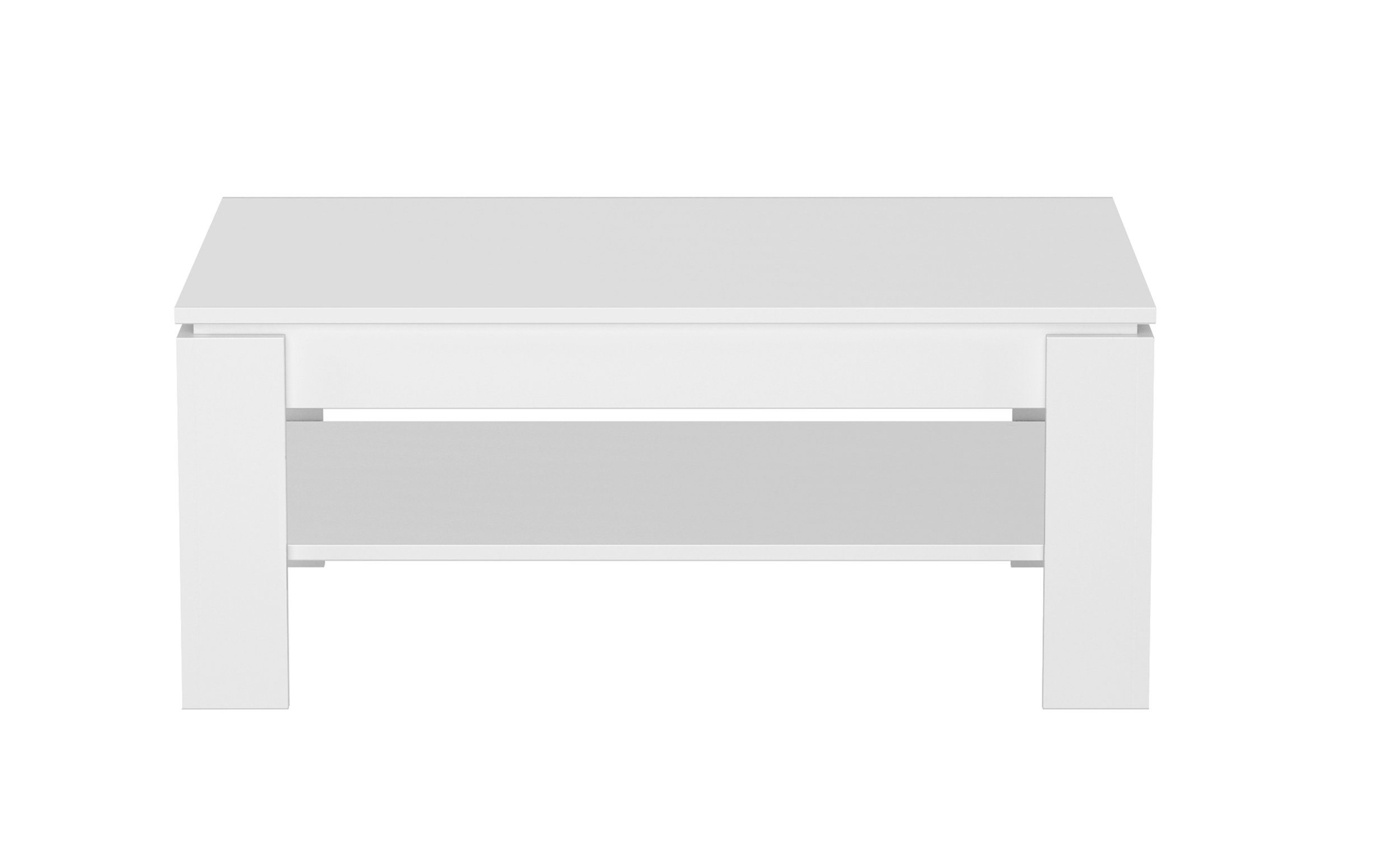 weiß. 110x47x65 möbelando cm in Basic, Abmessungen Couchtisch (BxHxT)