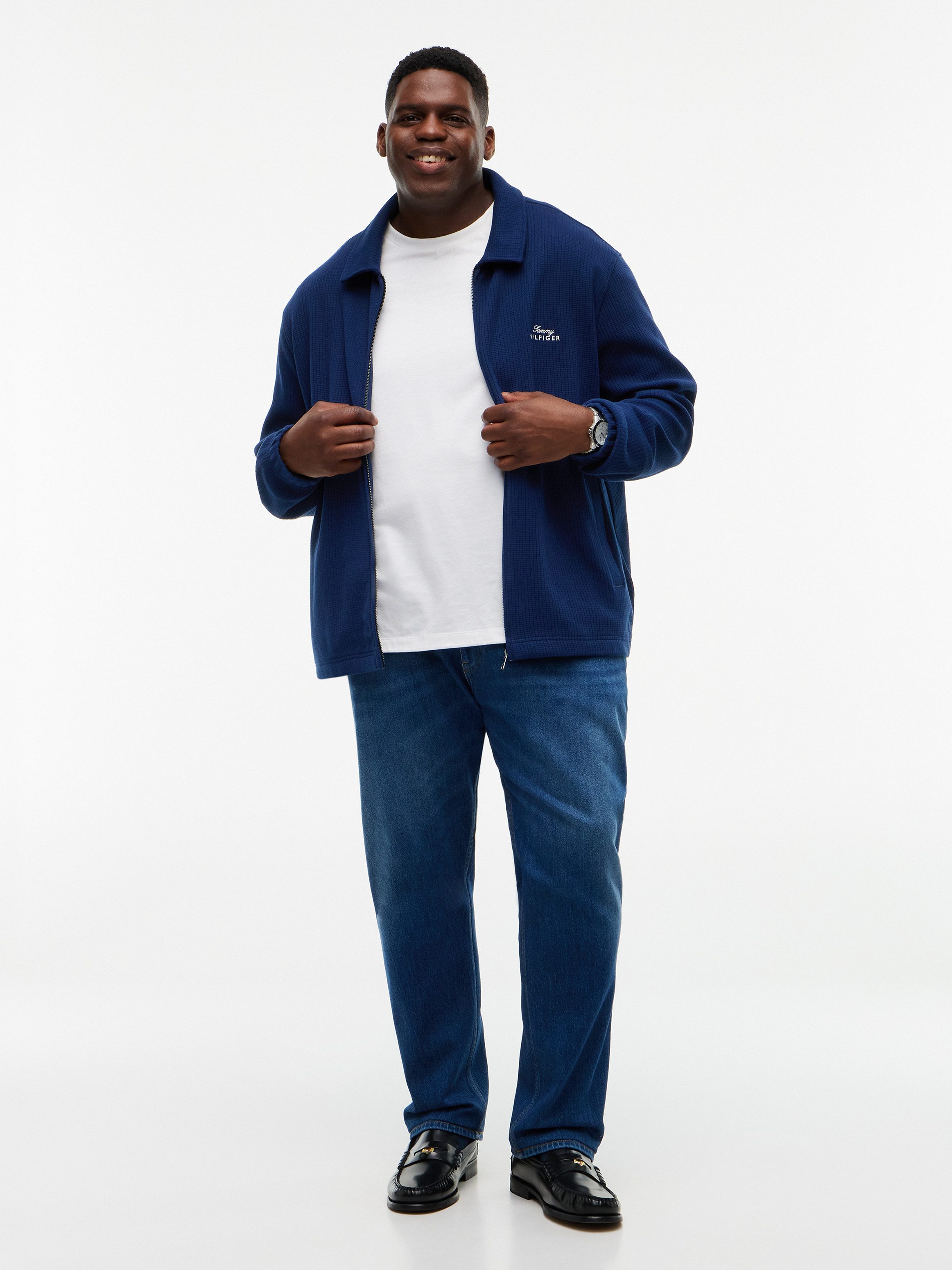 Tommy Hilfiger Big & Tall Strickjacke BT-SUMMER TEXTURE IVY JACKET Große Größen – Bild 4 von 5