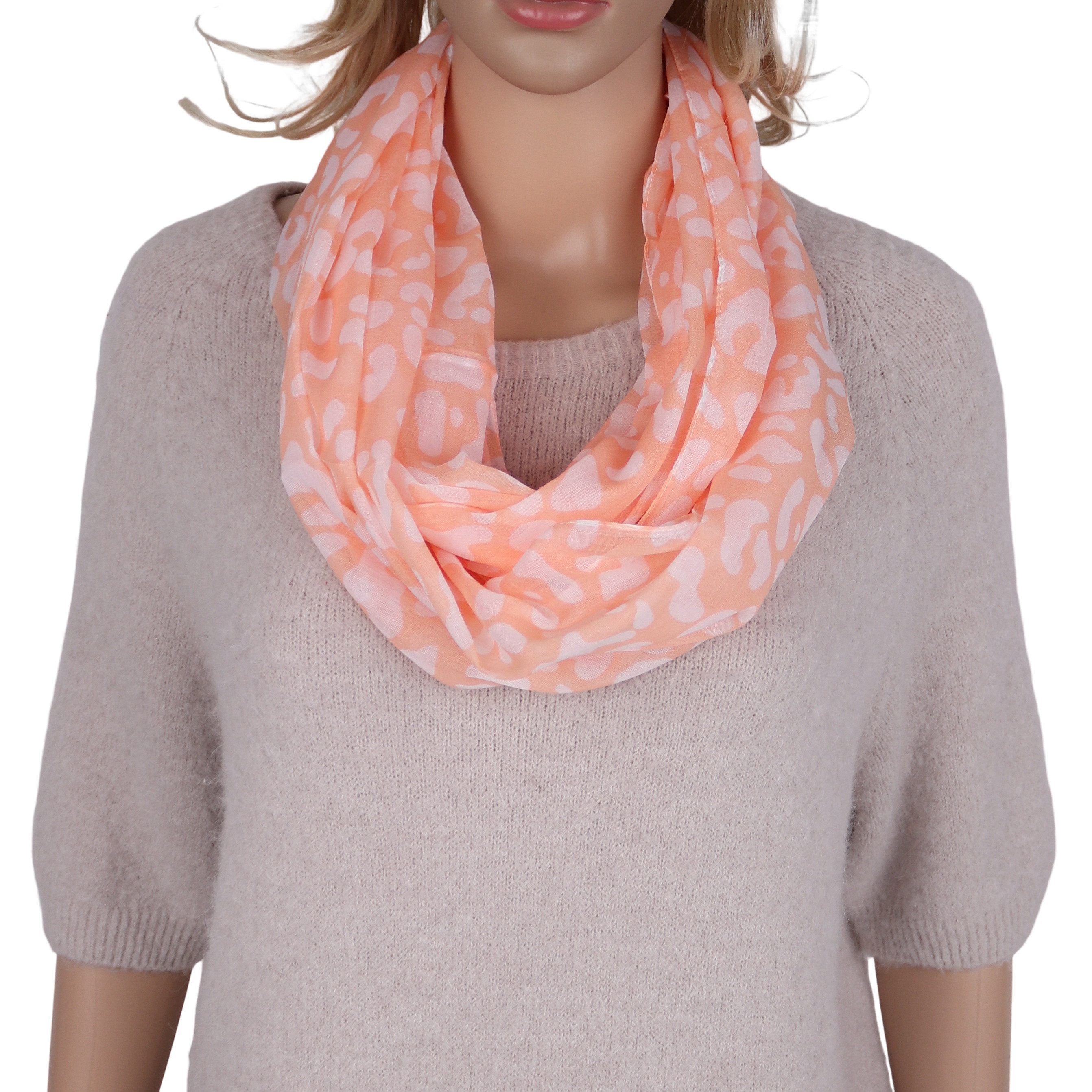 MIRROSI Loop Damen Schal mit Tollem Muster Weich aus 100% Viskose, (ca.160x günstig online kaufen