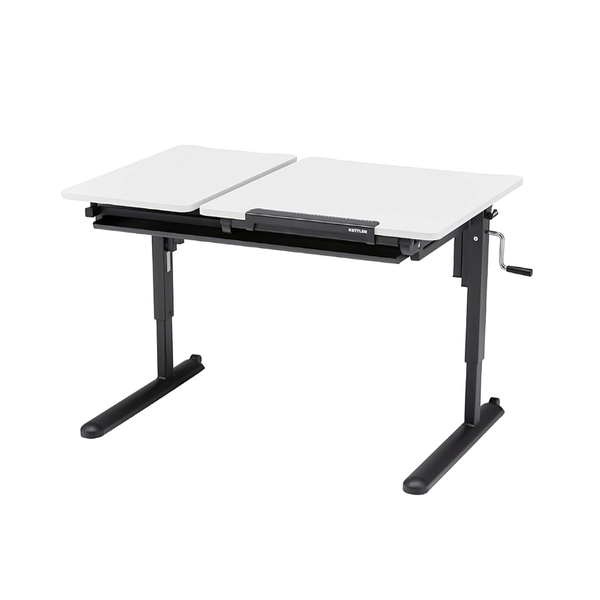 KETTLER Kinderschreibtisch, 72x110, Höhenverstellbar, geteilte Arbeitplatte günstig online kaufen