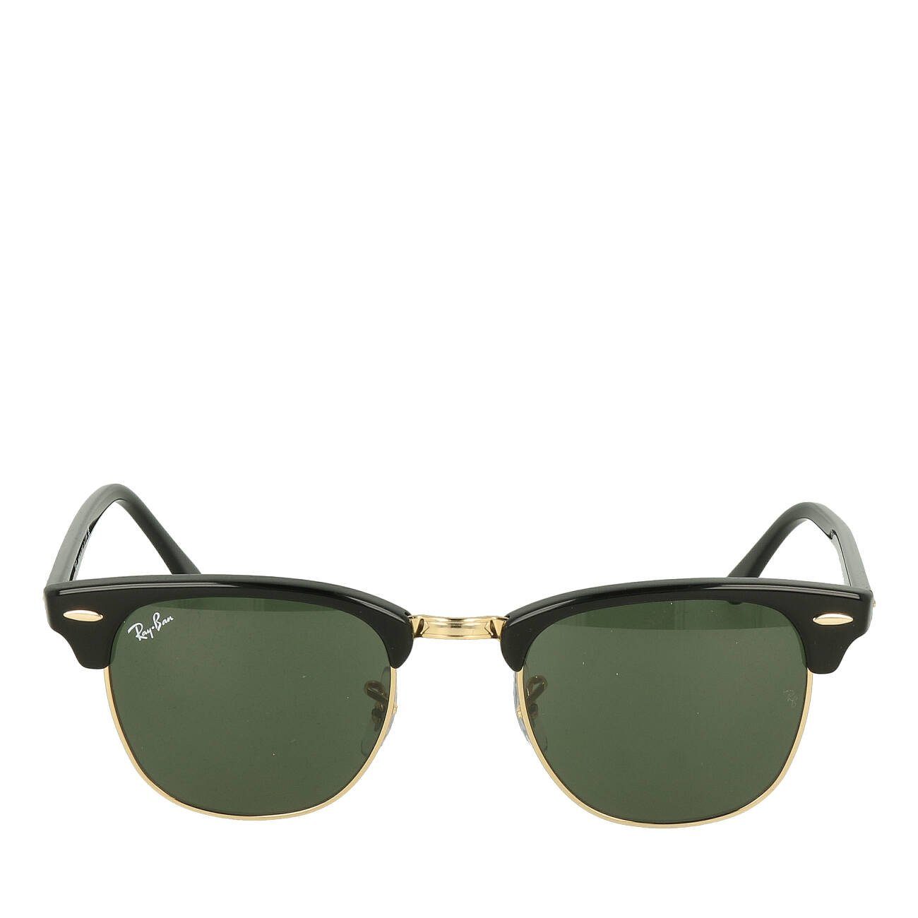 Ray-Ban Sonnenbrille Ray-Ban Clubmaster RB3016 W0365 Black On Arista Green günstig online kaufen