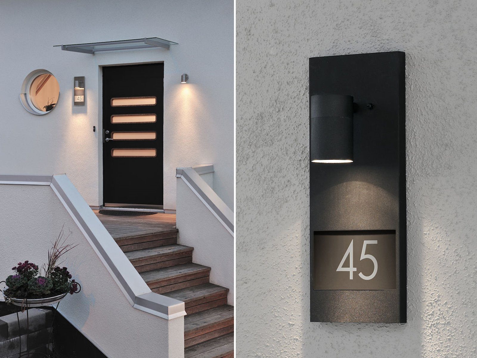 KONSTSMIDE LED Außen-Wandleuchte, LED wechselbar, warmweiß, günstig online kaufen