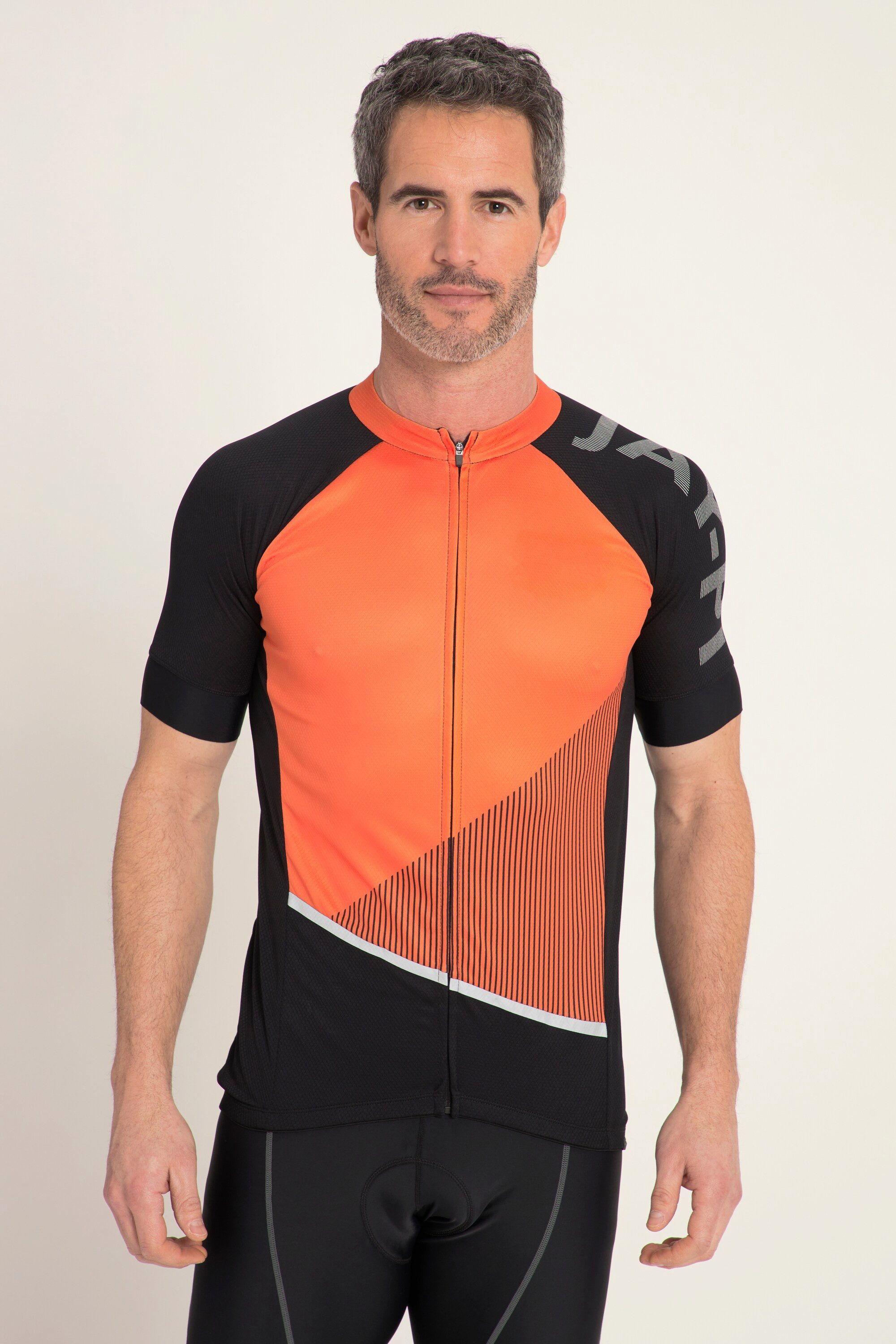 T-Shirt Rad-Trikotjacke Bikewear Stehkragen Halbarm