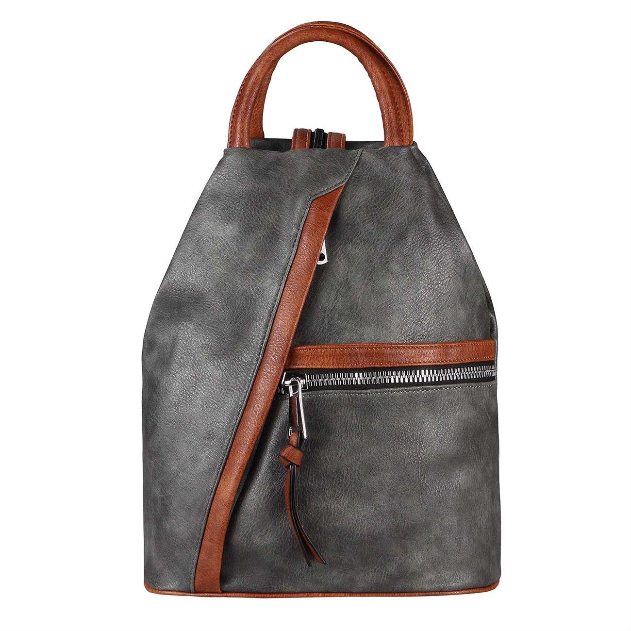 ITALYSHOP24 Rucksack Damen City- TagesRucksack Daypack Backpack Tasche Schu günstig online kaufen