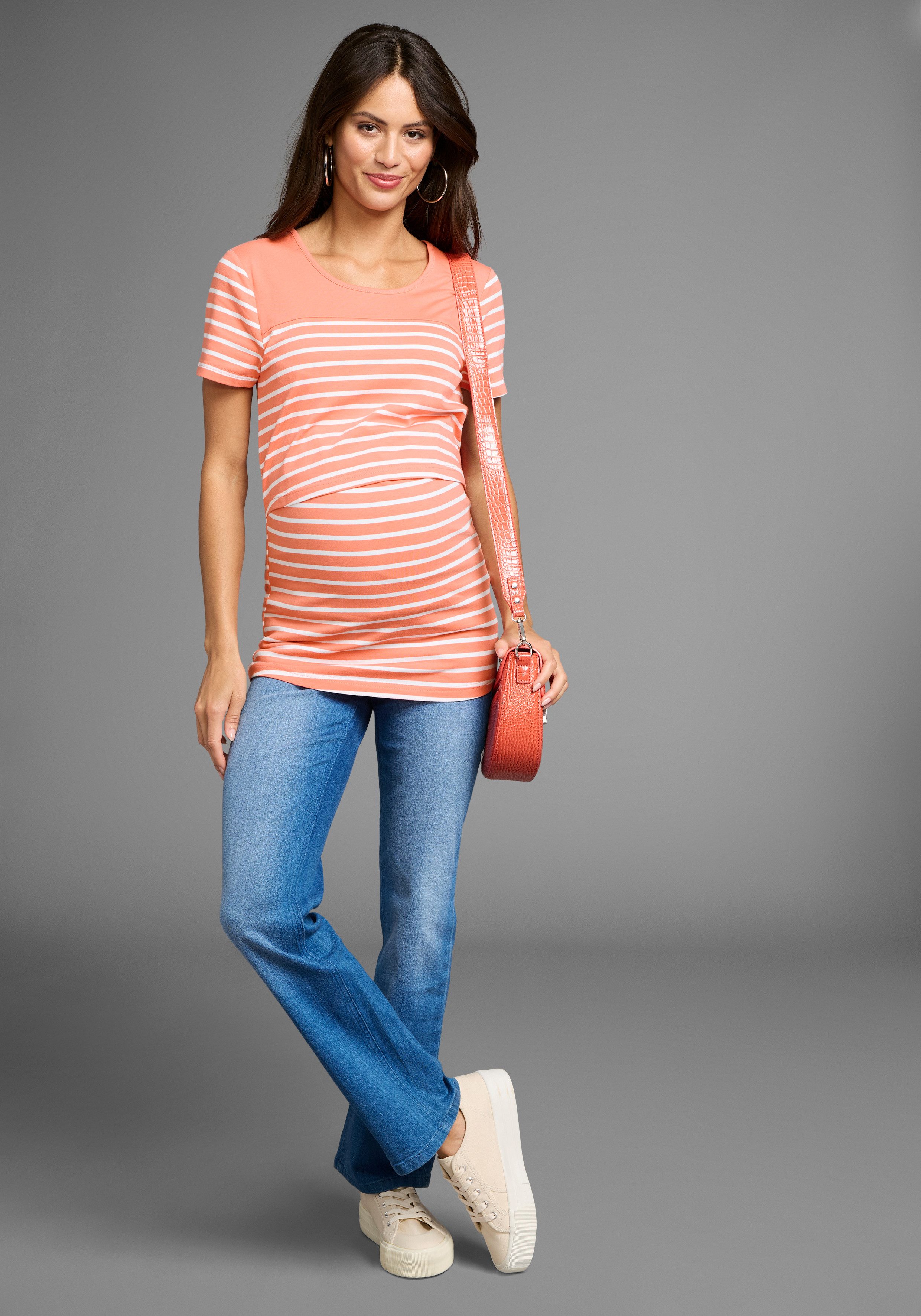 Neun Monate Umstandsjeans Schwangerschaft-Jeans, straight-fit Umstandsjeans in gerader Form – Bild 4 von 5