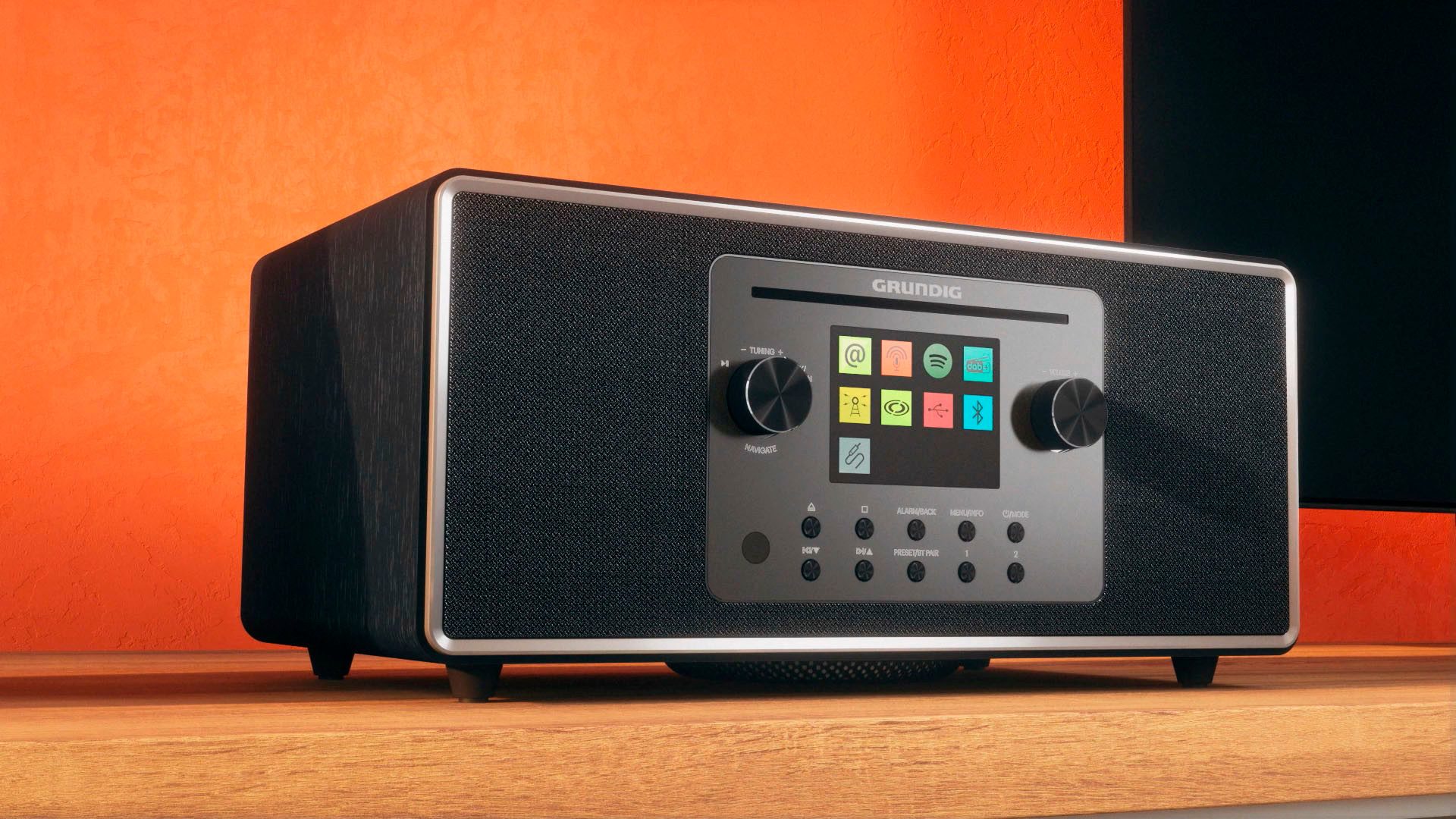 Grundig DTR 7100 2.1 DAB+ WEB CD Internet-Radio (Digitalradio (DAB), FM-Tuner mit RDS, Internetradio, 42 W)