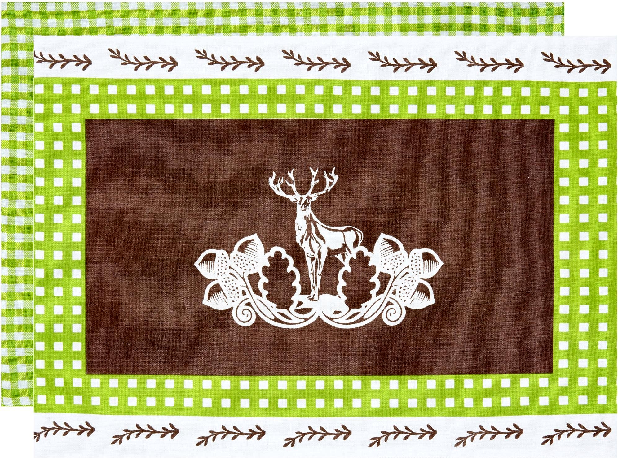 stuco Platzset Lederhos´n, (Set, 4-St)