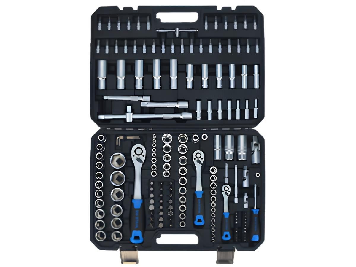 SW-STAHL Steckschlüssel 171-tlg. (07630L) (Packung), CRV-Stahl, Sechskant, DIN, Ratschen & Bits im Koffer kompakte Bauform – Bild 4 von 5