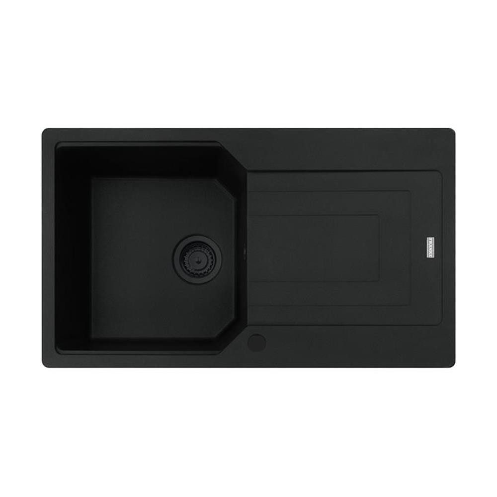 FRANKE Granitspüle Urban UBG 611-86 Fragranit Black Matt - Black Collection, 78/500 cm