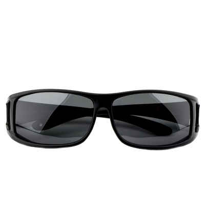ActiveSol SUNGLASSES Sonnenbrille Überziehsonnenbrille Classic für Herren Seitenfenster um Tote Winkel zu minimieren, polarisierte Gläser, extra breite Blenden, Überziieh-Sonnenbrille