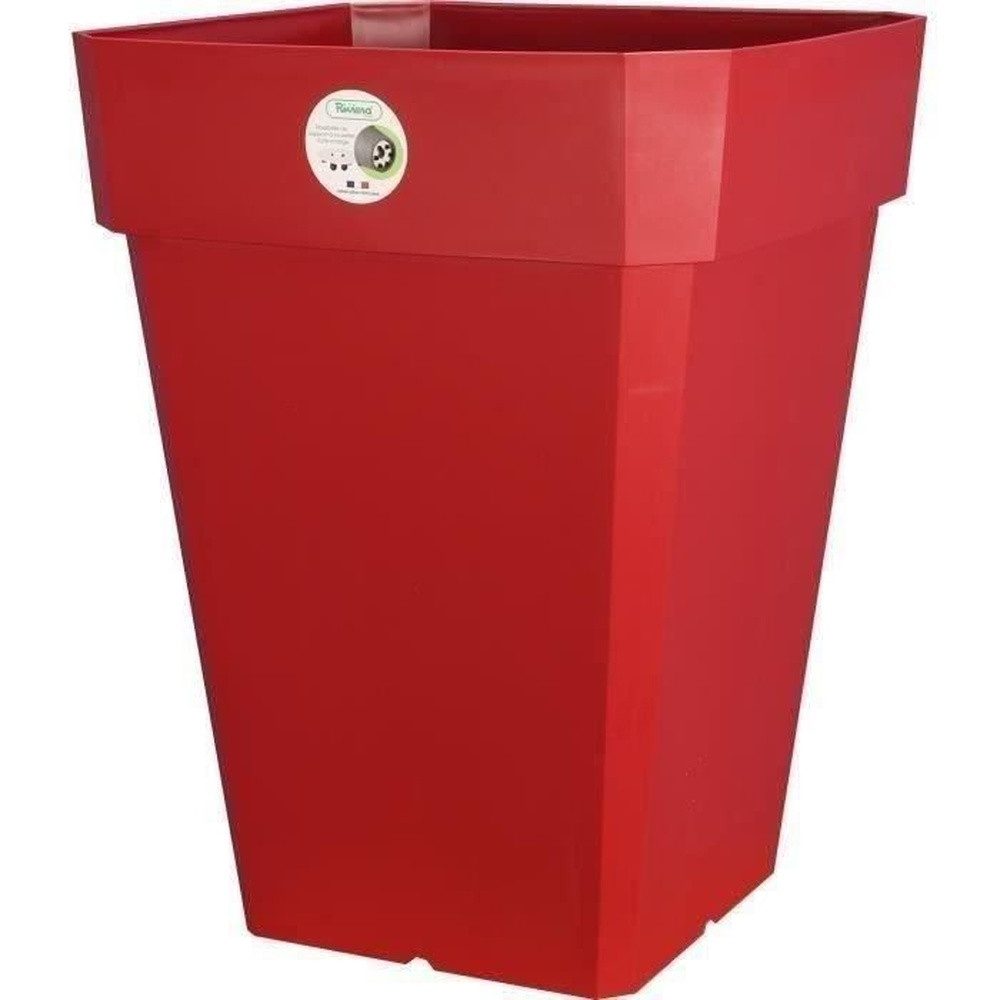 Riviera System Balkonkasten RIVIERA Soleilla Blumentopf – Quadratisch – 40 x 40 cm – Rot