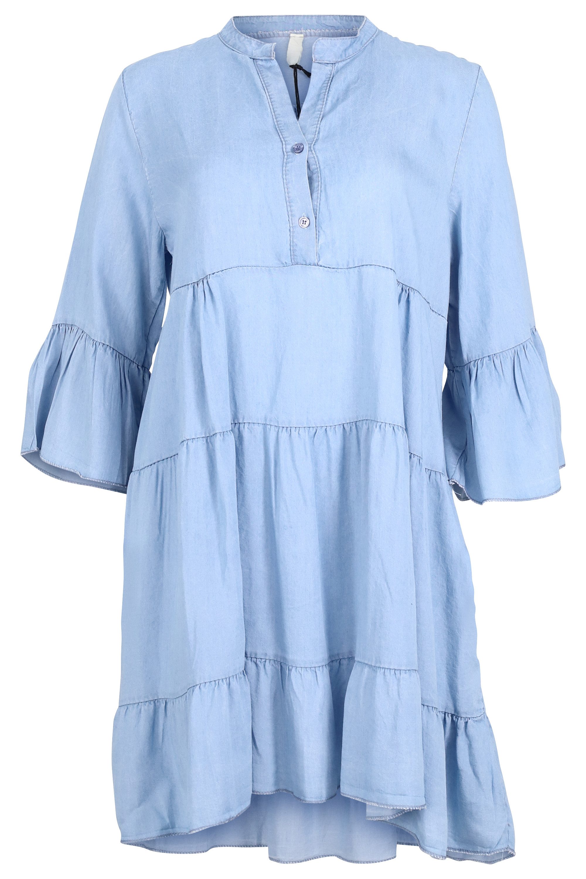 malito more than fashion Jeanskleid 2308 hautfreundliches Kleid in Jeans-Op günstig online kaufen