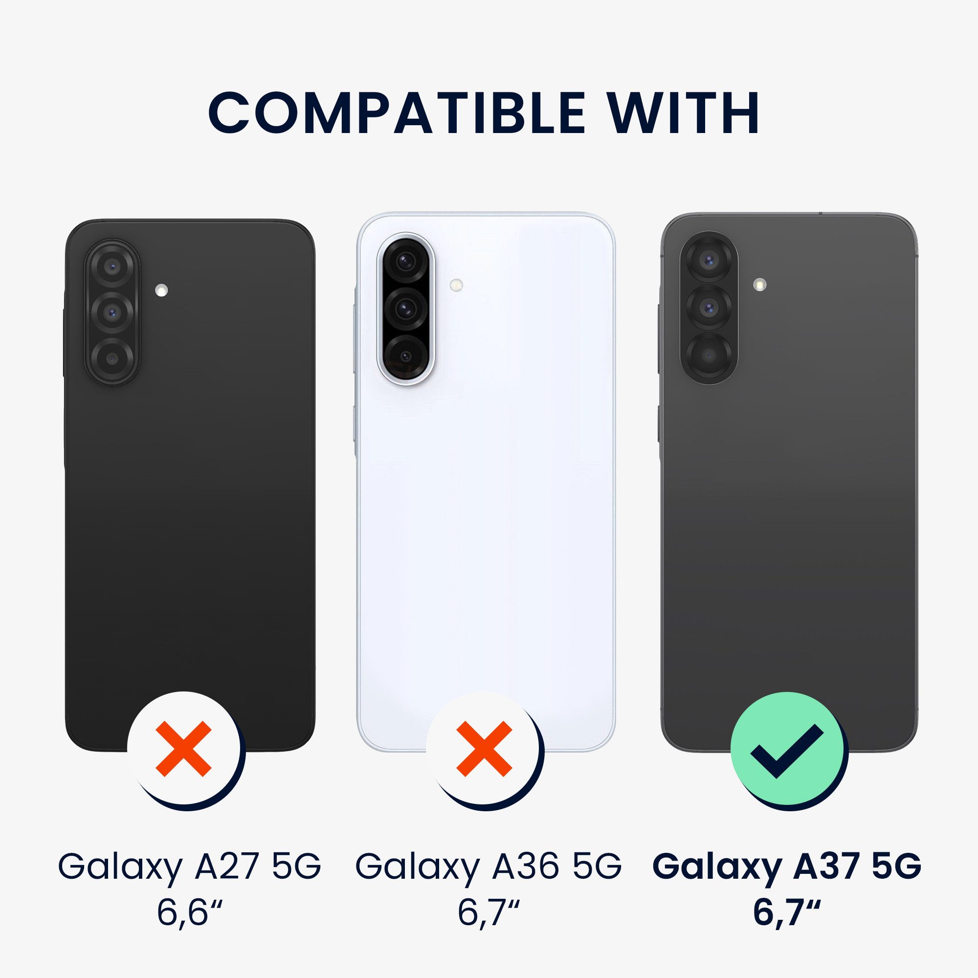 kwmobile Smartphone-Hülle Hülle für Samsung Galaxy A37 5G Handyhülle - Silikon, Case mit Schutzfolie Blumenblüten und Rosen Design