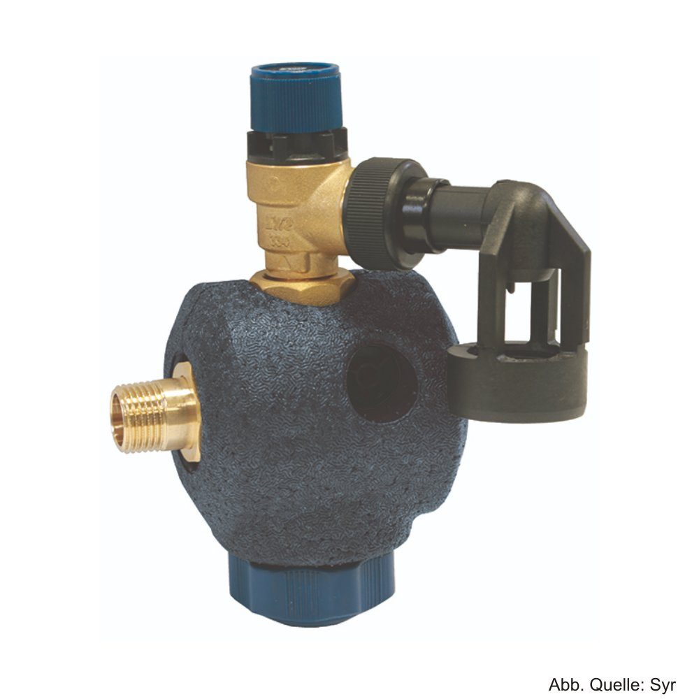 SYR Rohrverbinder SYR Sicherheitsgruppe Plus 24, DN 15, G1/2, 8 bar, rohgelb, 0024.15.05