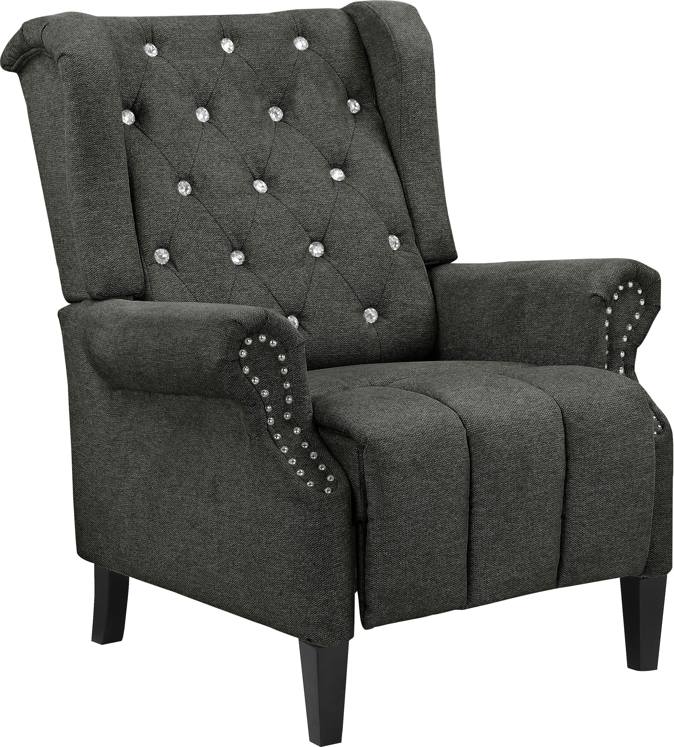 Home affaire Ohrensessel Childebert (1-St), mit Verstellung, Sitz und Rücken gepolstert, Sitzhöhe 49,5 cm