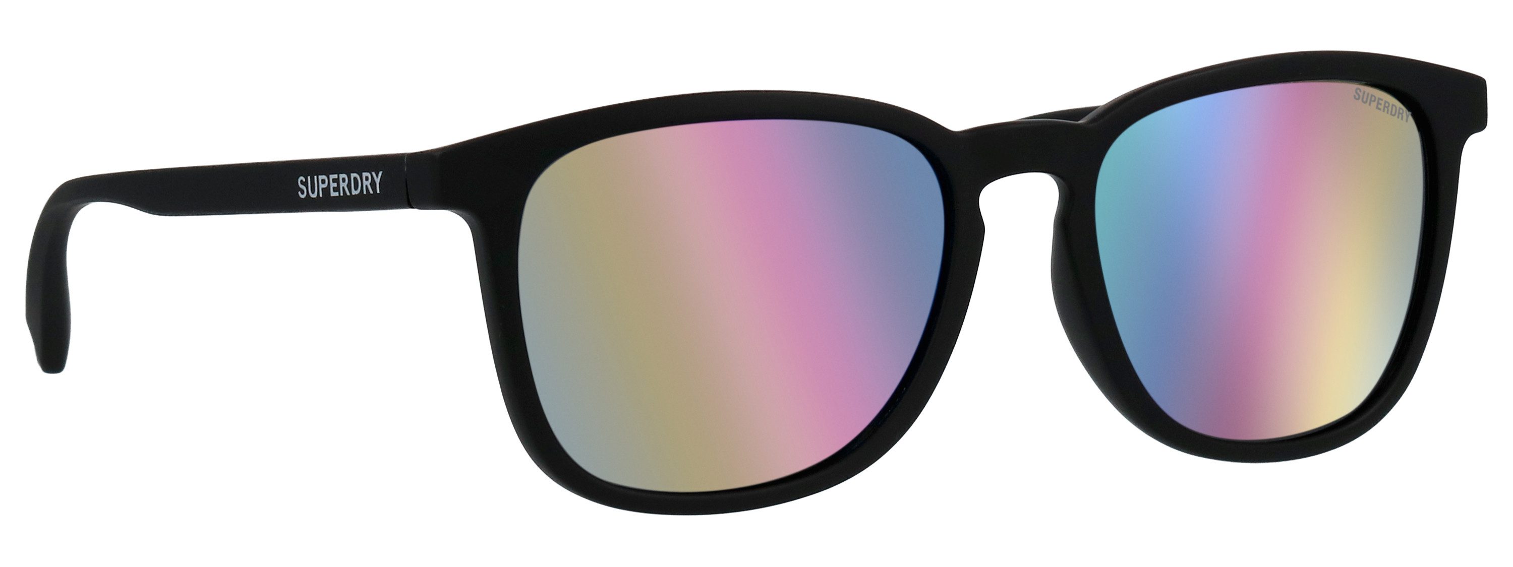 Superdry Sonnenbrille Modell 996087 Vollrand, verspiegelte Gläser, Markenlogo am Bügel