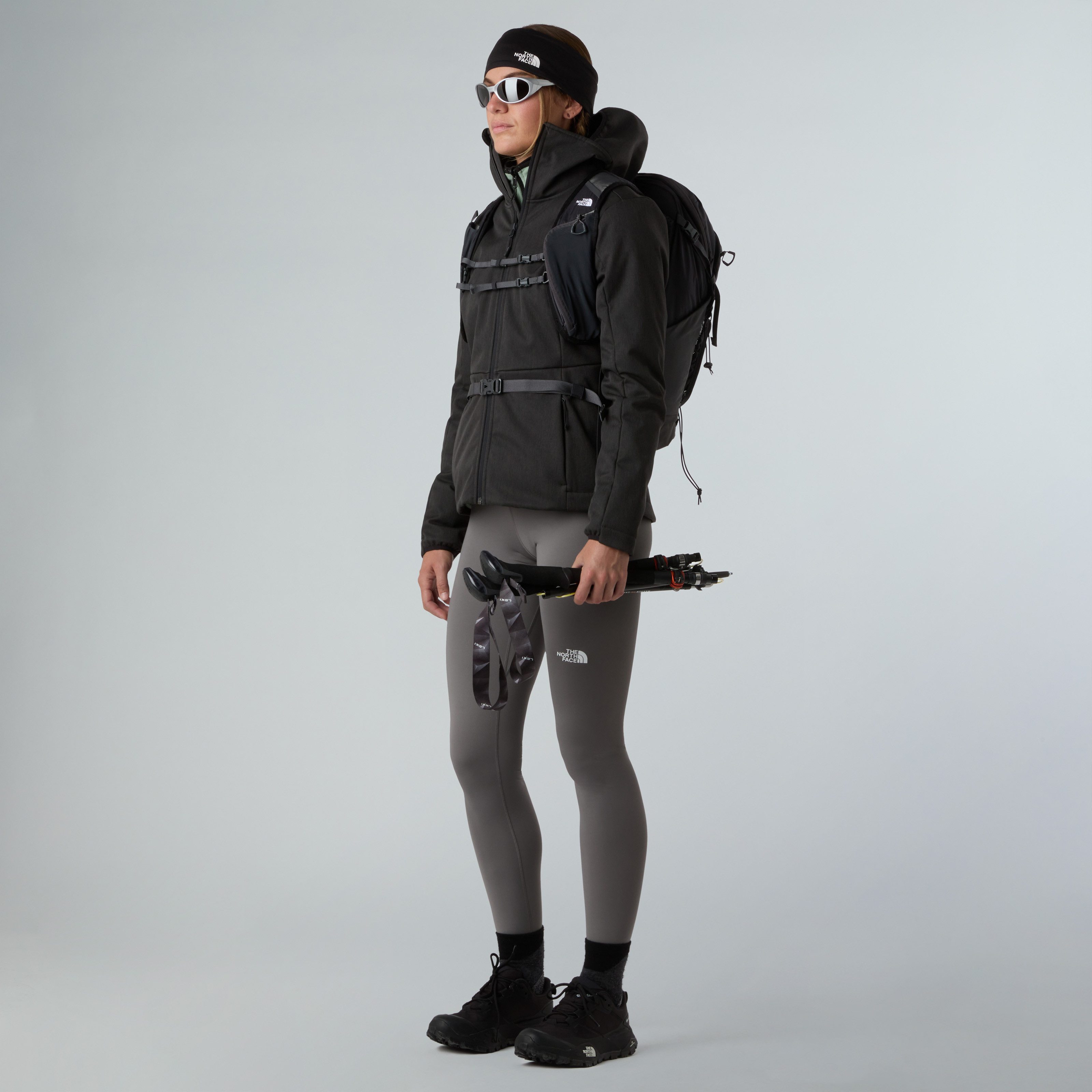 The North Face Funktionsjacke W QUEST HIGHLOFT SOFT SHELL JACKET - EU für Outdoor-Abenteuer, mit elastischen Ärmelbündchen