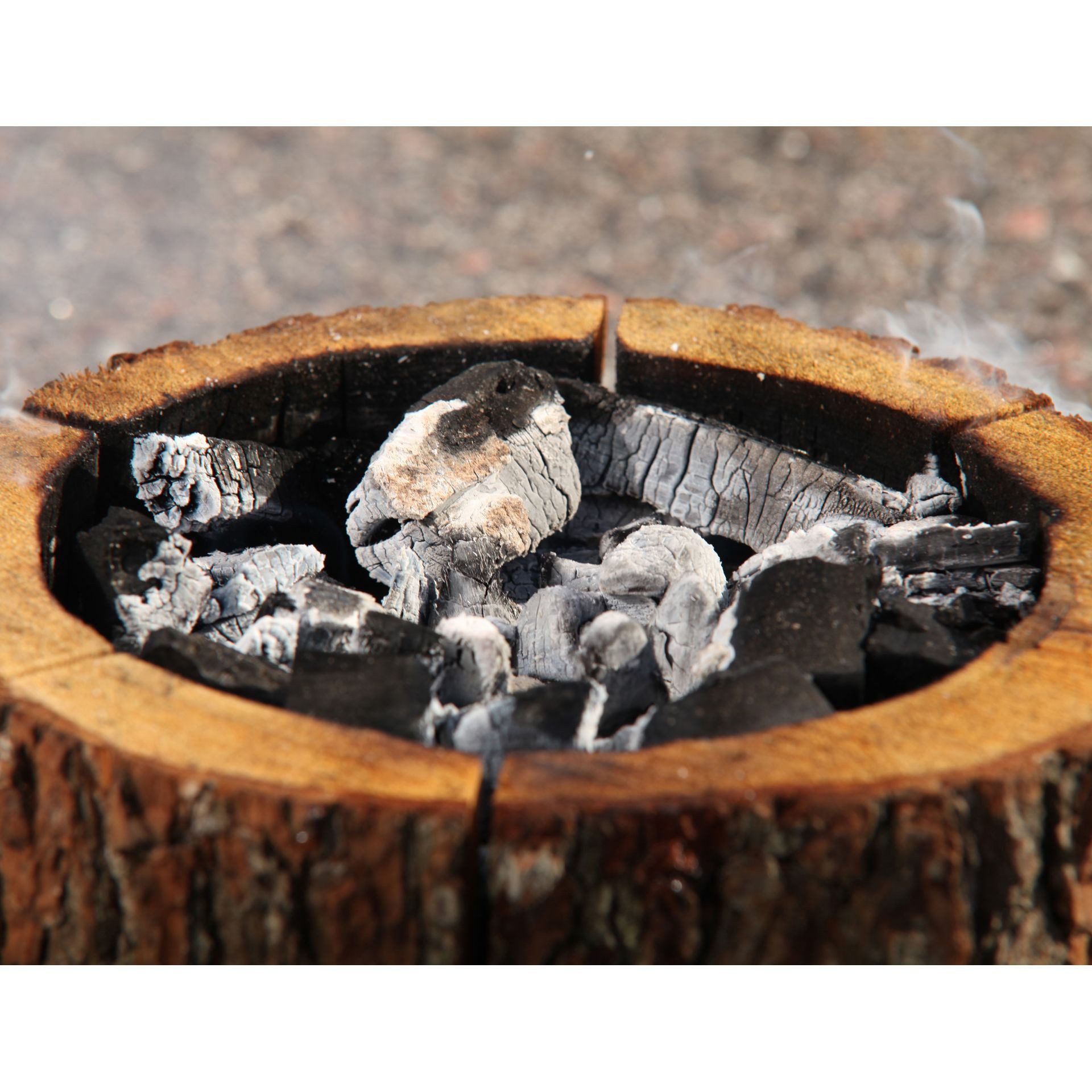 Origin Outdoors Holzkohlegrill, ökologischer Einweggrill, Lagerfeuer und Kocher