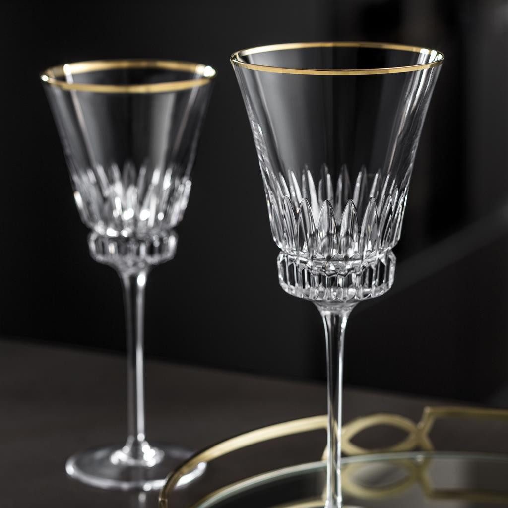 Villeroy & Boch Weißweinglas Grand Royal Gold Weißweingläser 125 ml 2er Set, 2-tlg., Glas