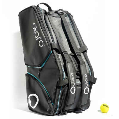 Otaro Tennistasche Racquet Bag für 4-8 Schläger Tennis Tasche mit Schuhfach (Für die gesamte Ausrüstung, Perfekt durchdacht, Laptopfach + Wäschebeutel, für Tennis/Badminton)