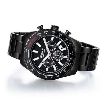 Gigandet Chronograph Chrono King, Mineralglas, Chronograph, Datumsanzeige, 24-Std. Anzeige, Tachymeter