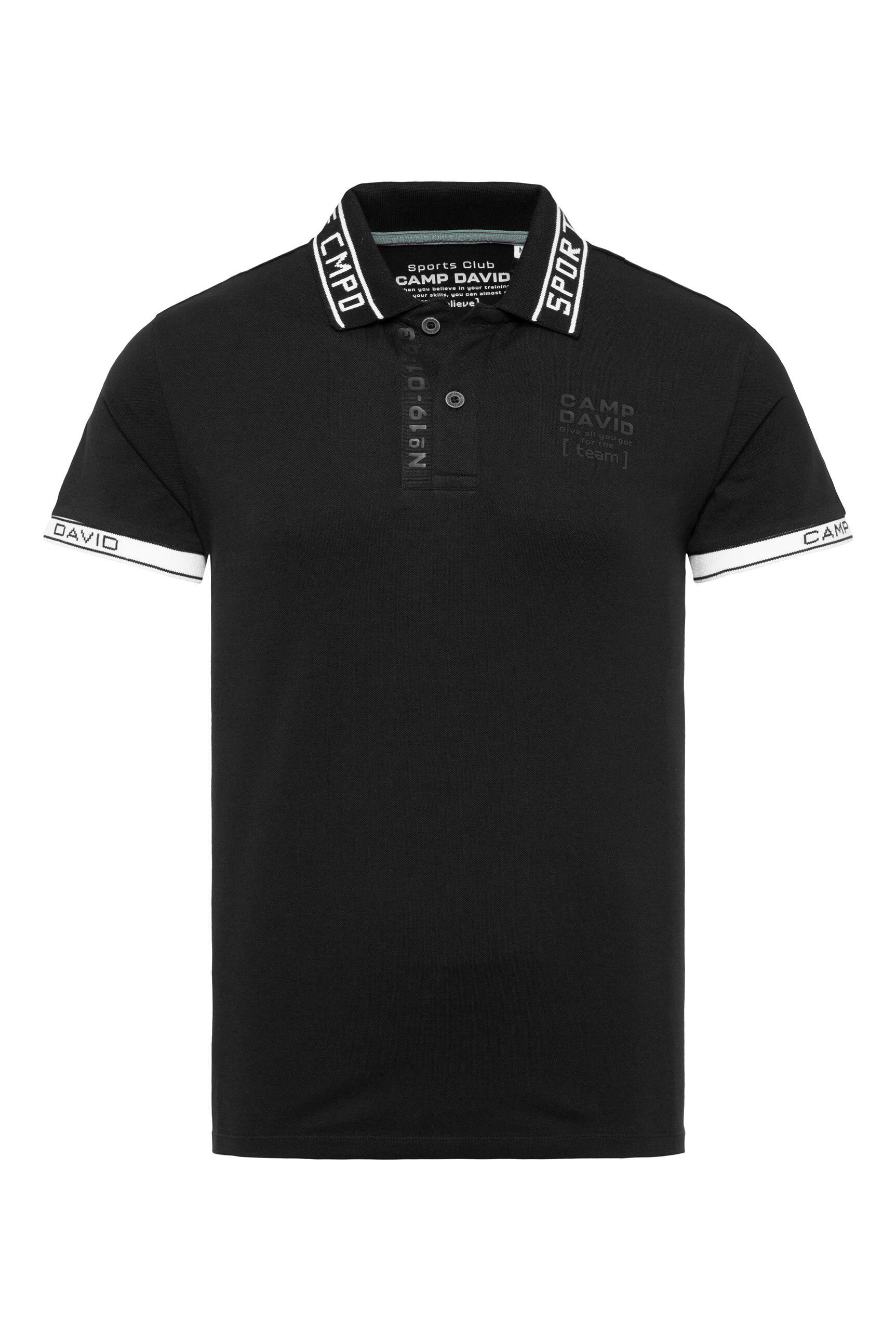 CAMP DAVID Poloshirt mit Seitenschlitze günstig online kaufen