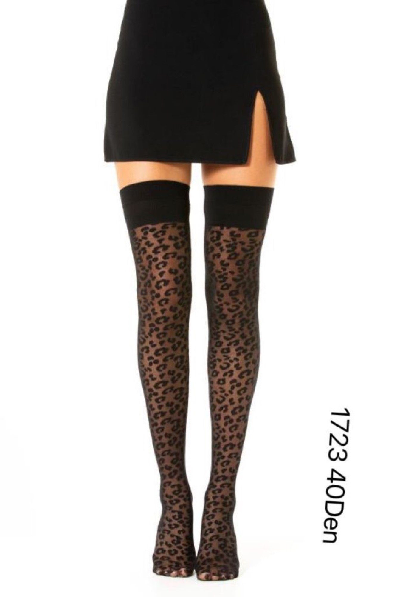 Strumpfhose Damen Strumpfhose 40 Den durchsichtig mit Muster Baumwollzwickel