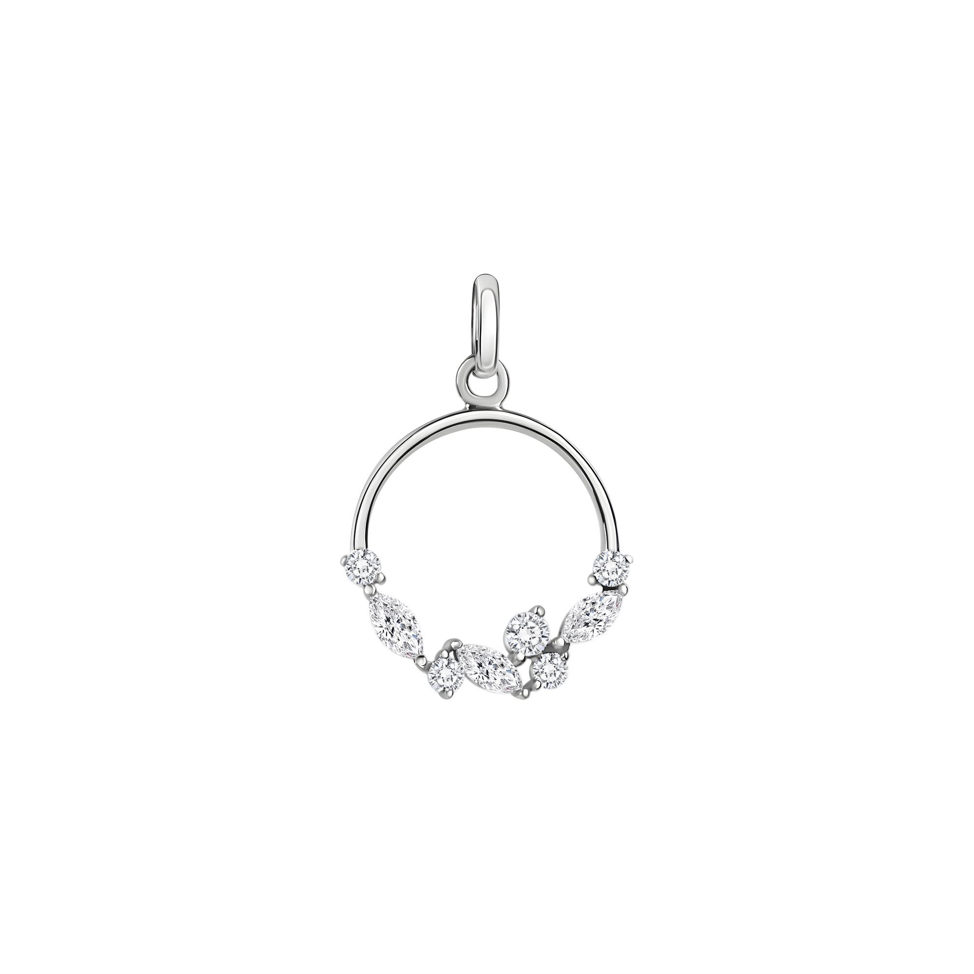 Vivance Kettenanhänger 375/- Weißgold Zirkonia weiß