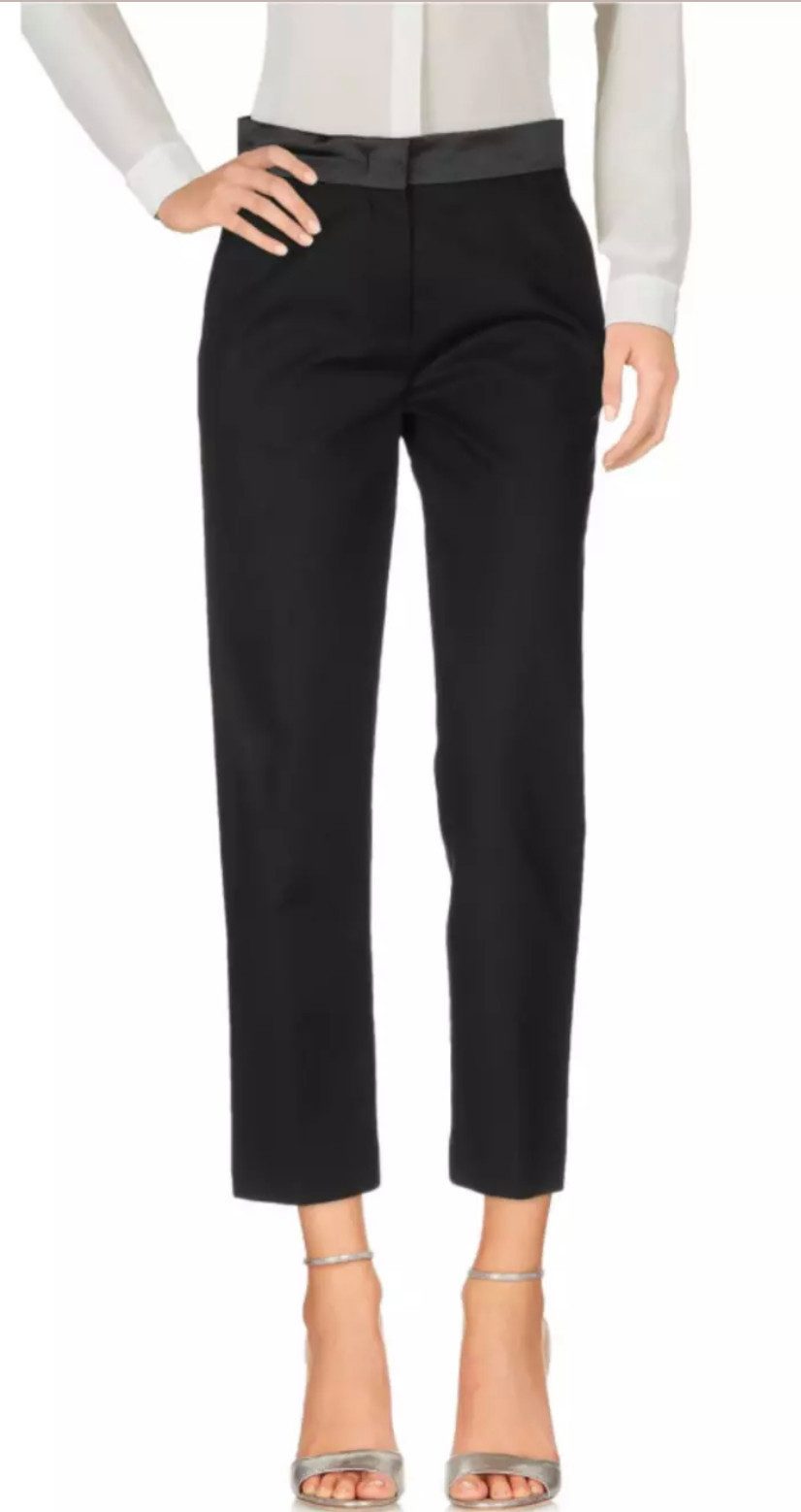 MONCLER Anzughose Damenhose Smokinghose Reißverschluss, Haken und Knopf günstig online kaufen