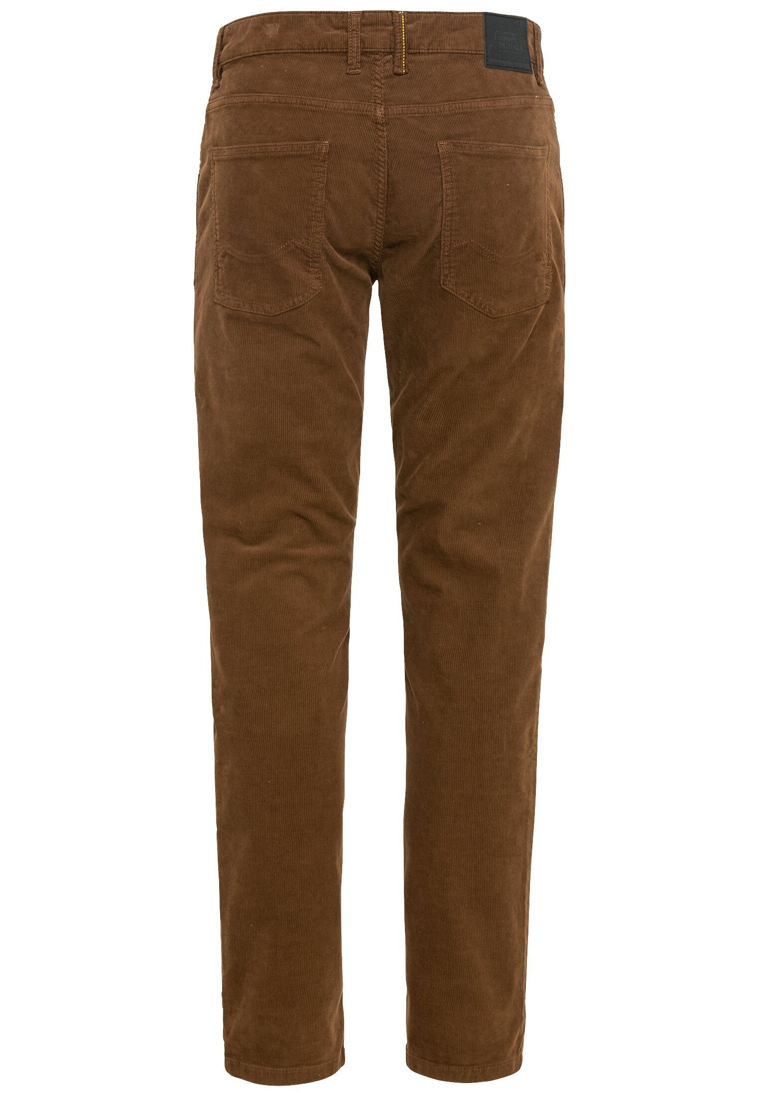 Braun 5-Pocket Fit Regular active Cordhose 5-Pocket-Jeans camel