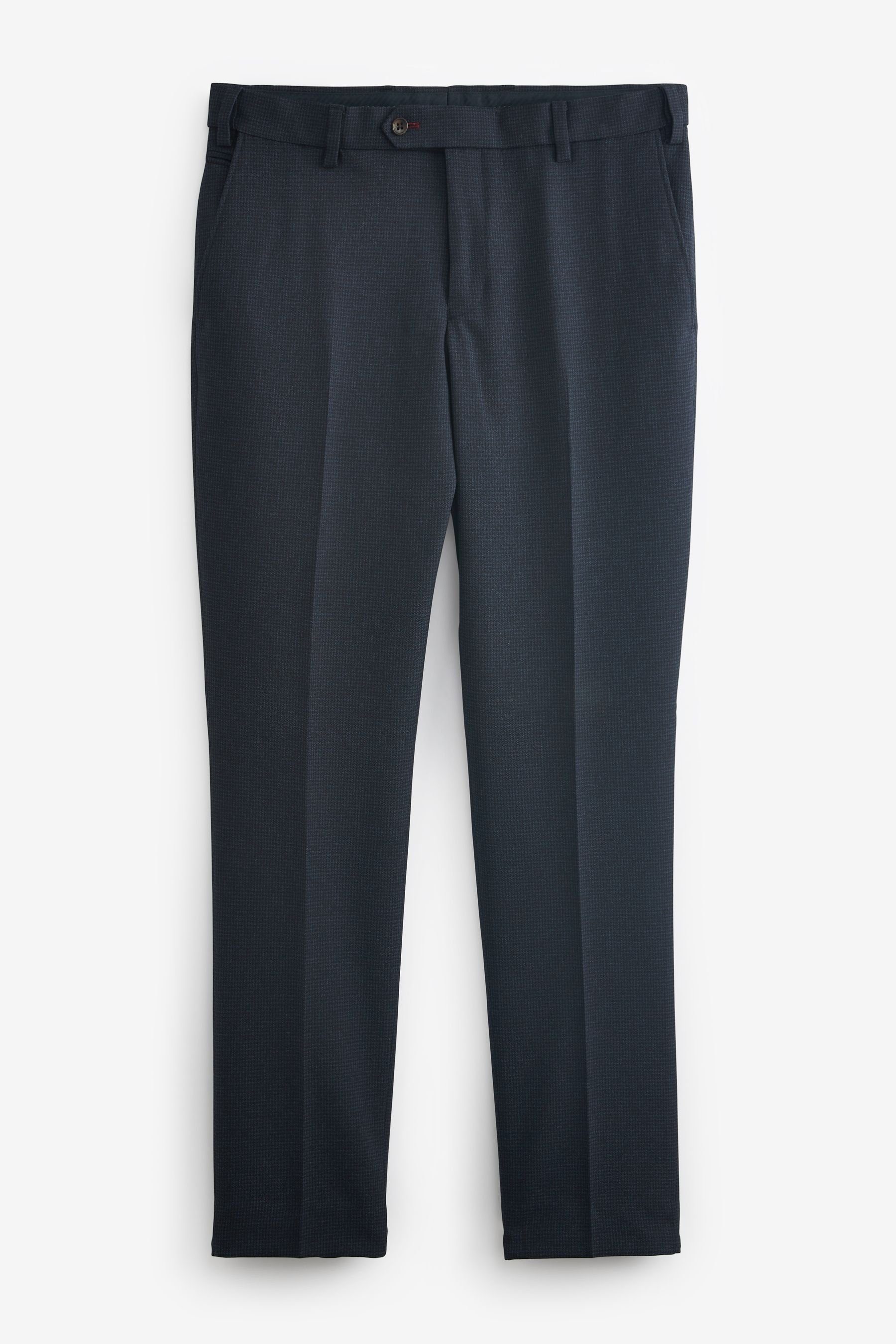 Next Anzughose Anzug mit Hahnentrittmuster: Hose (1-tlg) Navy Blue