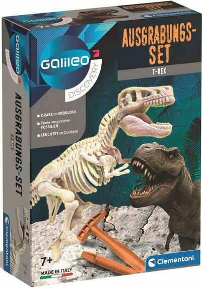 Clementoni® Experimentierkasten Galileo, Ausgrabungs-Set T-Rex, Made in Europe