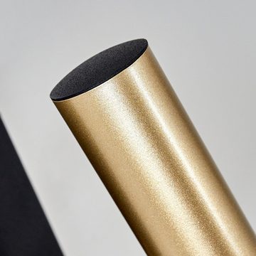 hofstein Wandleuchte »Clevo« Zimmerlampe aus Metall in Schwarz und Gold, ohne Leuchtmittel, 2700 Kelvin, mit An-/Ausschalter, GU10 Schirm ist verstellbar