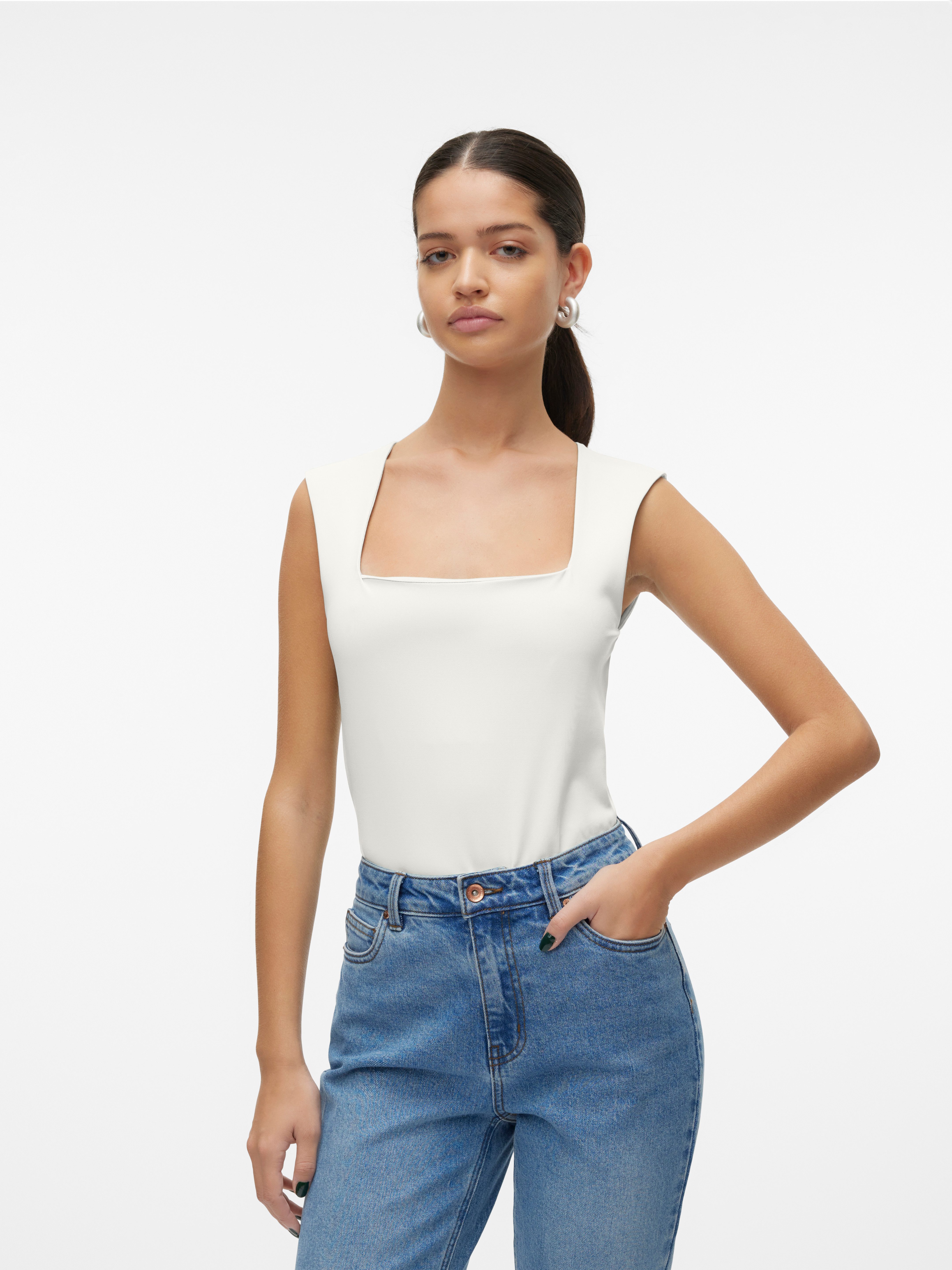 Vero Moda Shirttop VMMILLION SL SQUARE günstig online kaufen