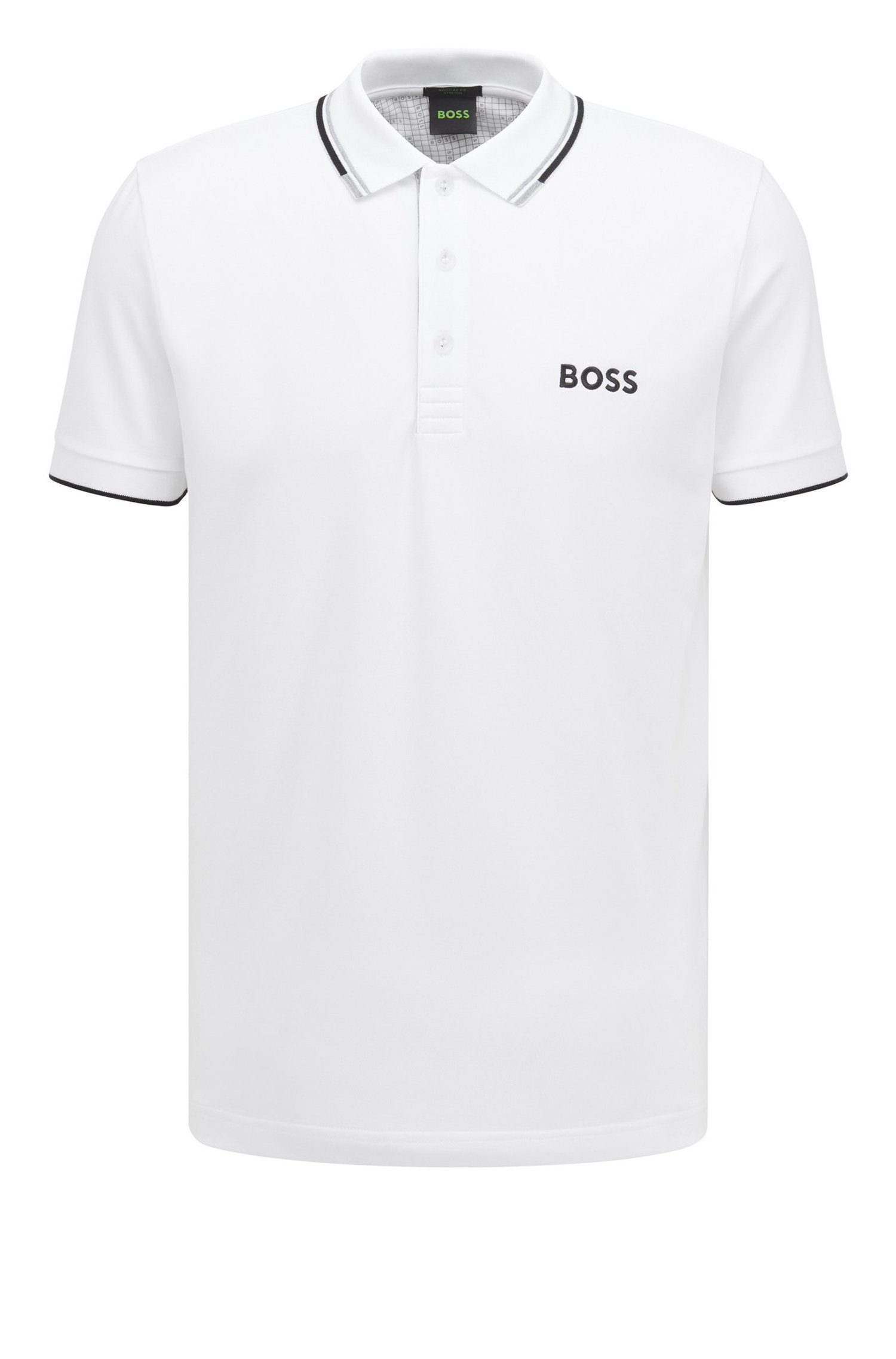 BOSS GREEN Poloshirt Paddy Pro (1-tlg) Weiß (100)