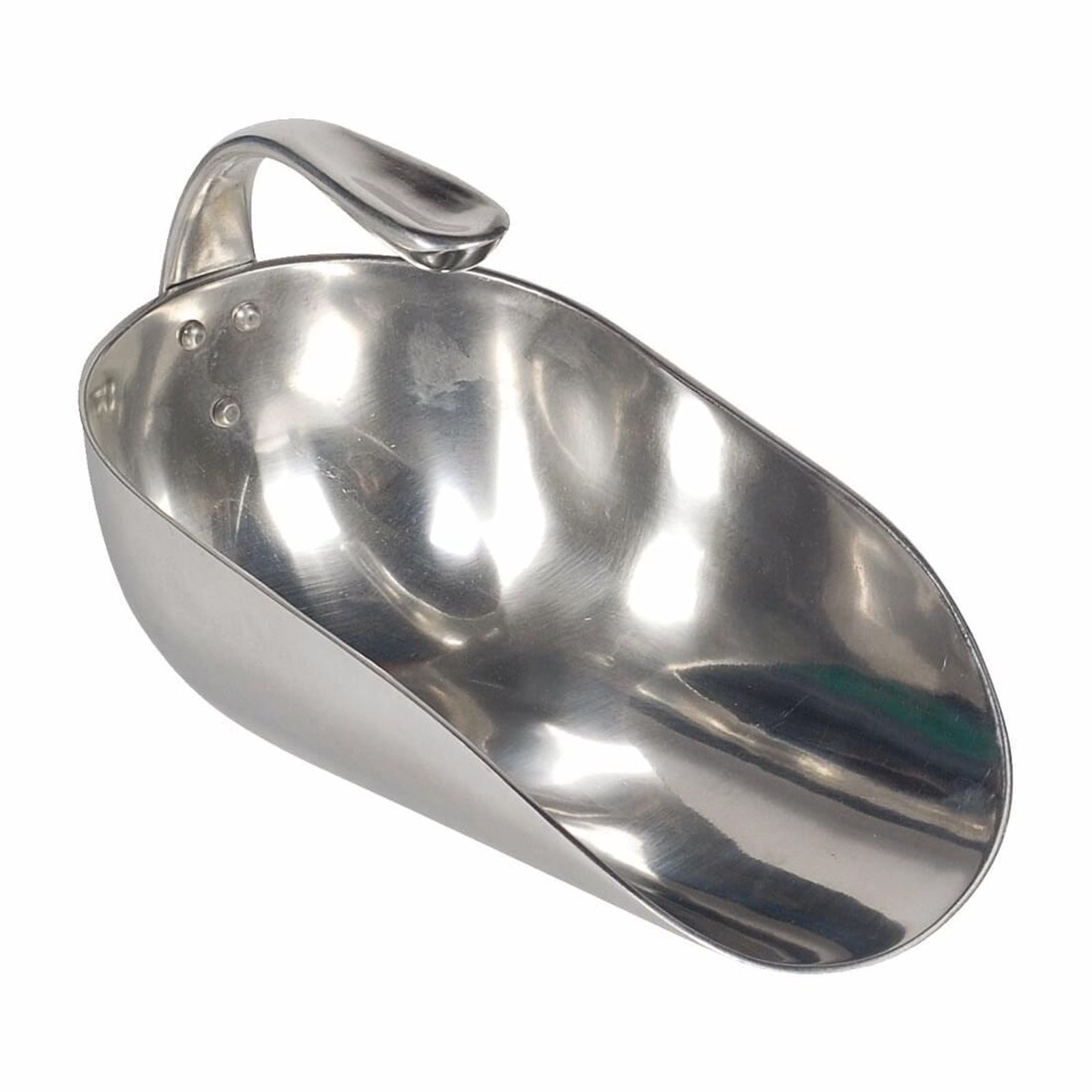 Horizont Schaufel KAMER Aluminium-Futterschaufel rund gebogener Griff (2,5 kg)