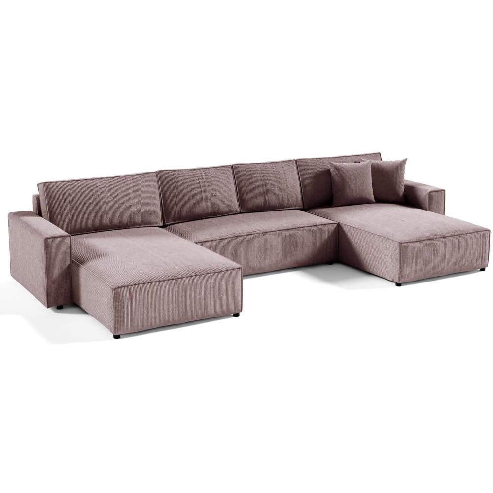 Beautysofa Ecksofa U-Form Parys, mit Schlaffunktion, günstig online kaufen