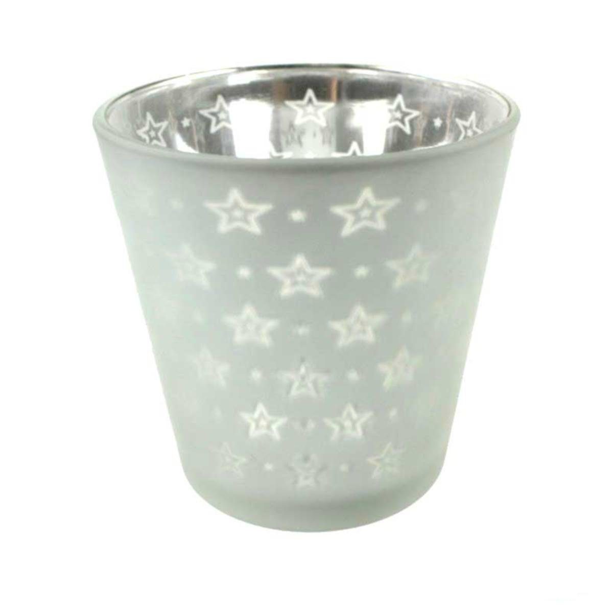 Casablanca Windlicht Casablanca Votivglas Starry silberfarben (Stück)