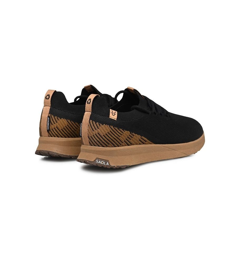 SAOLA Tsavo 2.0 Waterproof (gestricktes Obermaterial, wasserdicht) schwarz Sneaker