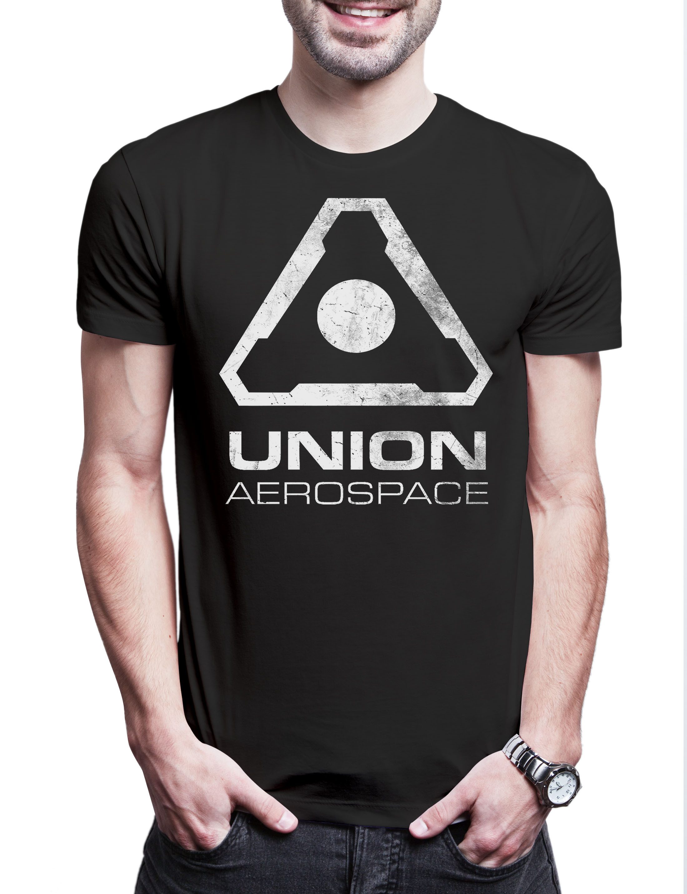 Print-Shirt Union Aerospace Corporation II Herren T-Shirt Symbol Doom Gaming