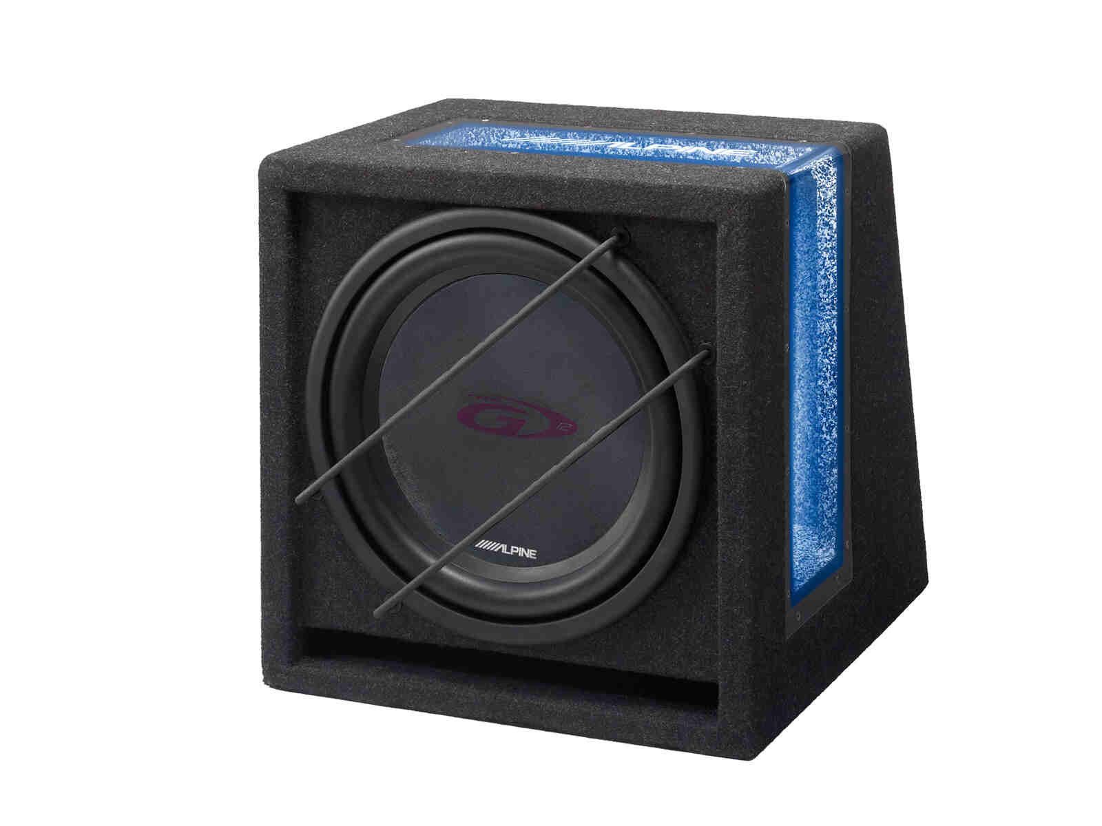 ALPINE SBG-1244BR 30cm Gehäuse-Subwoofer Auto-Subwoofer (250 W, max.: W cm)