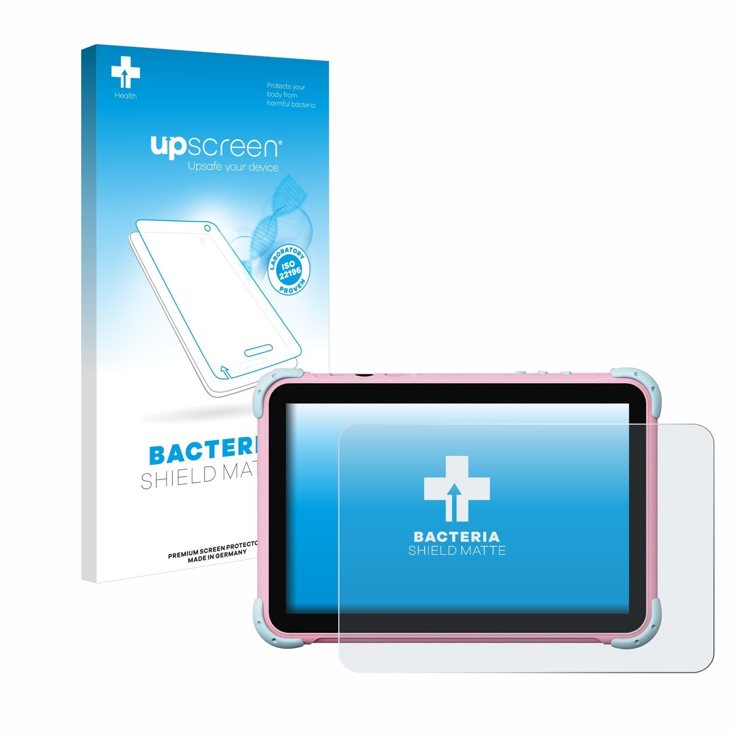 upscreen Schutzfolie für Ascrecem Kids Tablet Y101, Displayschutzfolie, Folie Premium matt entspiegelt antibakteriell