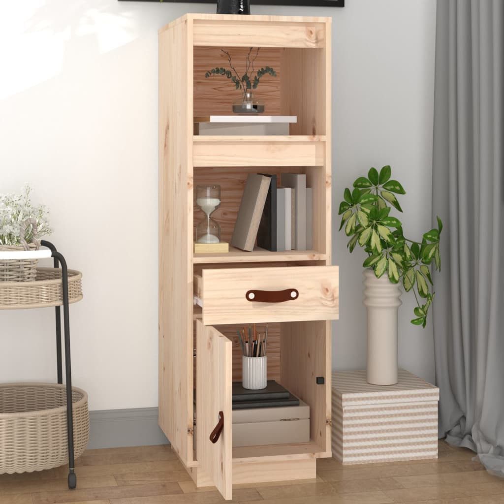 vidaXL Highboard Highboard 34x40x108,5 cm Massivholz Kiefer (1 St)