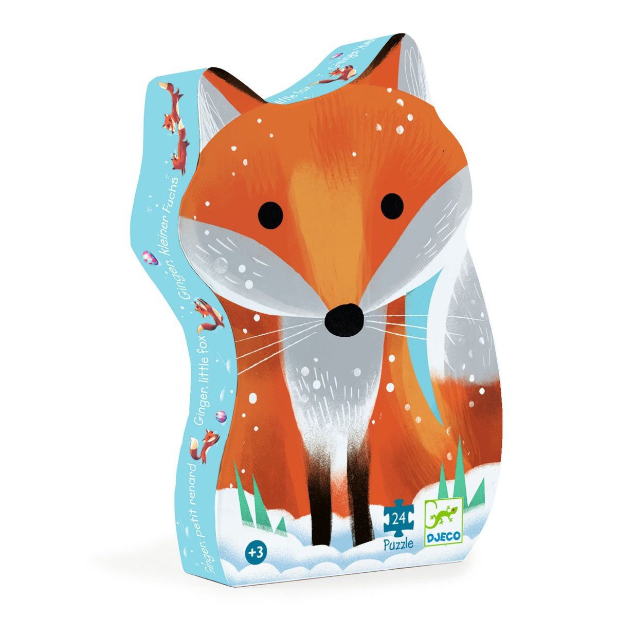 DJECO Puzzle Fuchs 24-teiliges Puzzle 42 x 30 cm mit Silhouetten-Box, 24 Pu günstig online kaufen