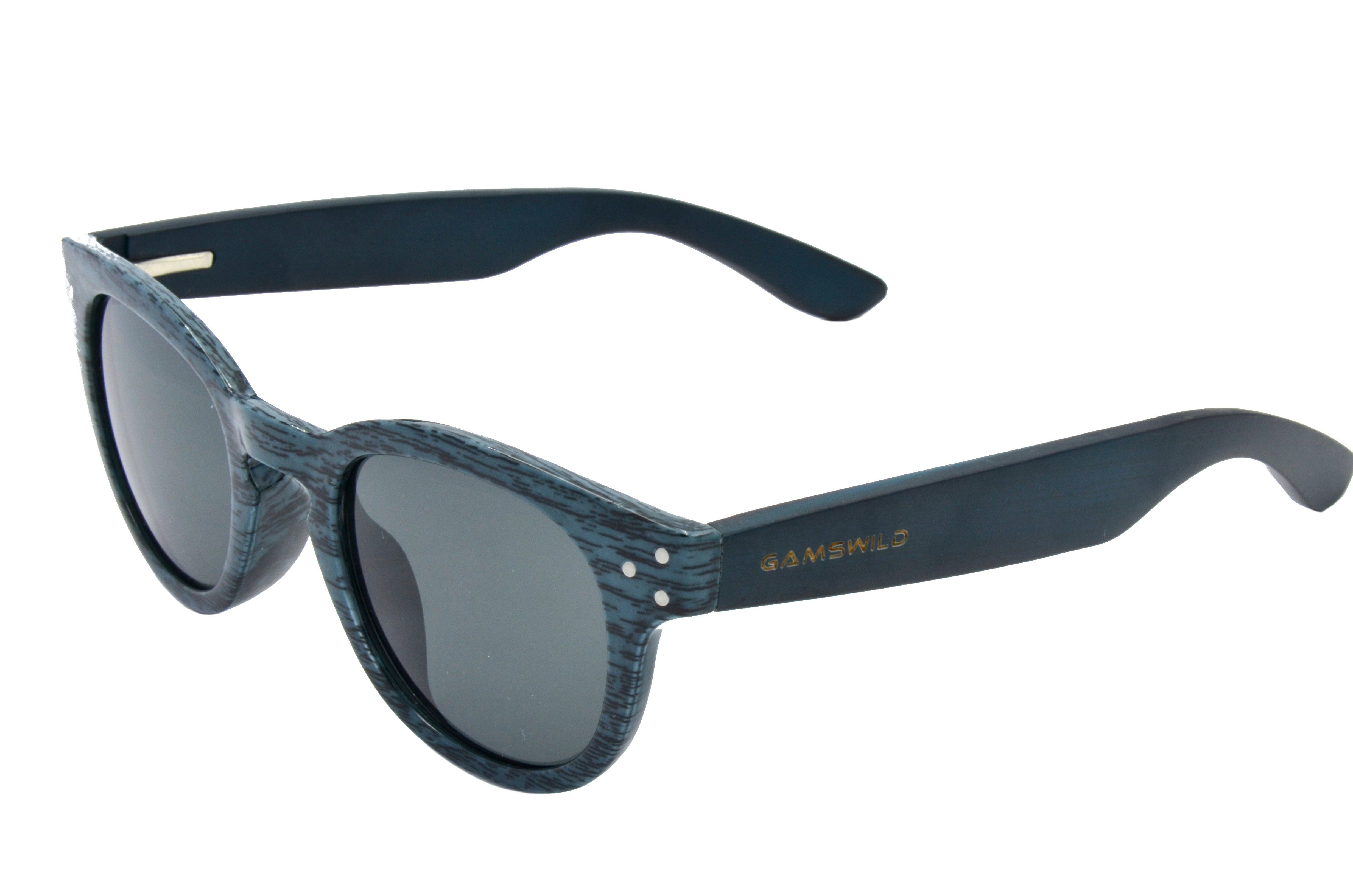 Gamswild Sonnenbrille WM1428 GAMSSTYLE Modebrille Damen, rot-braun, blau, dunkelbraun Bambusholzbügel/ Fassung Holzoptik