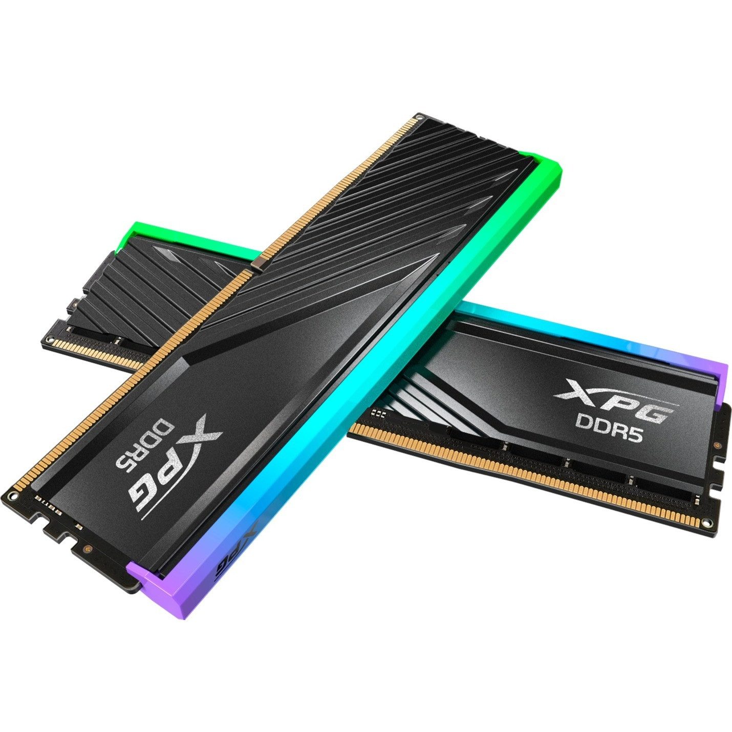 ADATA Lancer Blade 32GB RAM DDR5-6000 Dual RGB CL30 PC-Arbeitsspeicher (CL32 Low Latency, RGB Sync, EXPO/XMP, Low-Profile, PMIC)
