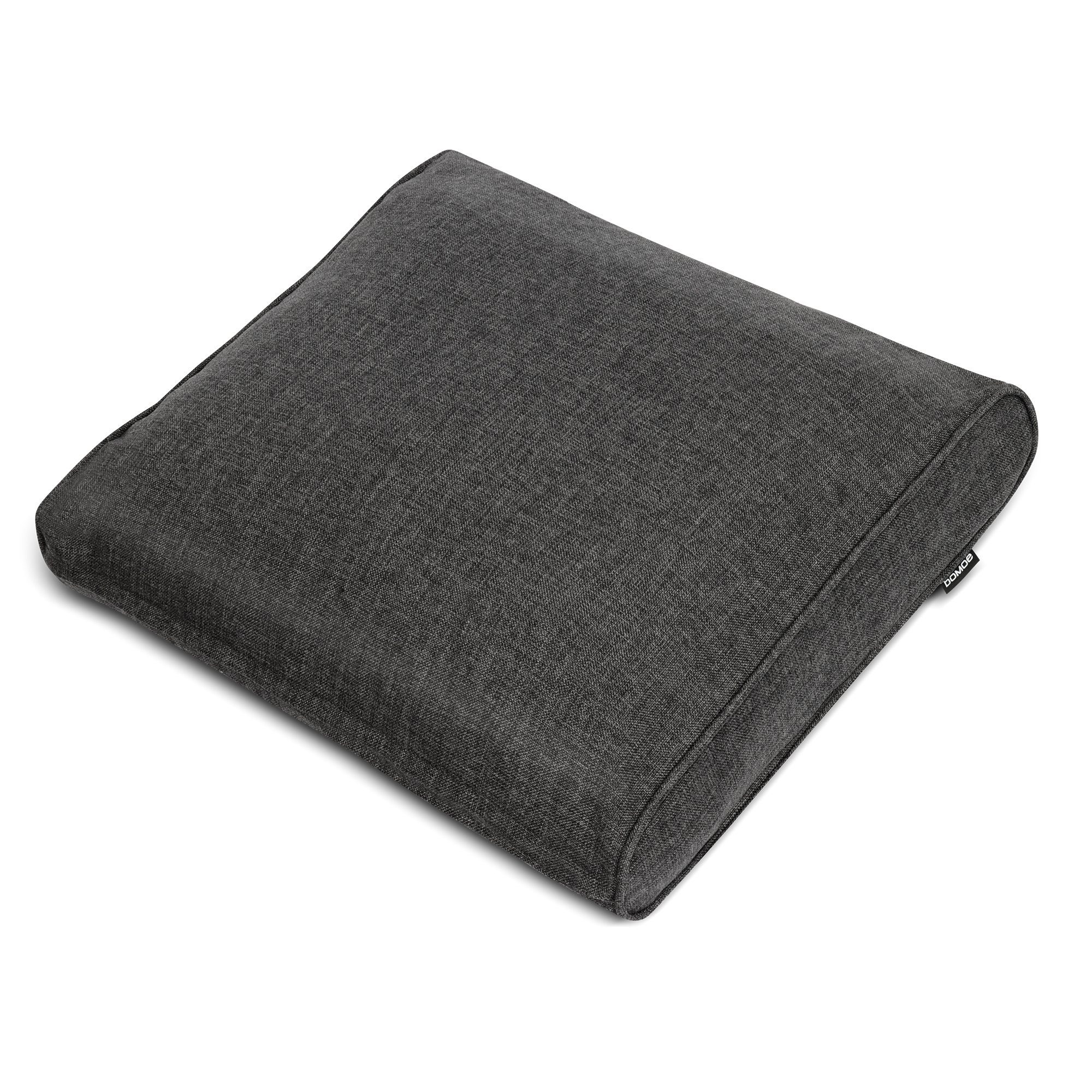 bomoe Sitzkissen Outdoor Loungekissen Ilano, 70x70x8cm, Anthrazit, Sitzkissen 8cm dick Polster Bezug Waschbar Gartenkissen UV-Schutz