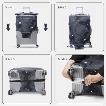 FELIXLEO Kofferhülle Kofferhülle Luggage Cover Gepäck Schutzhülle (Größe 29-32 cm) 1 Stück