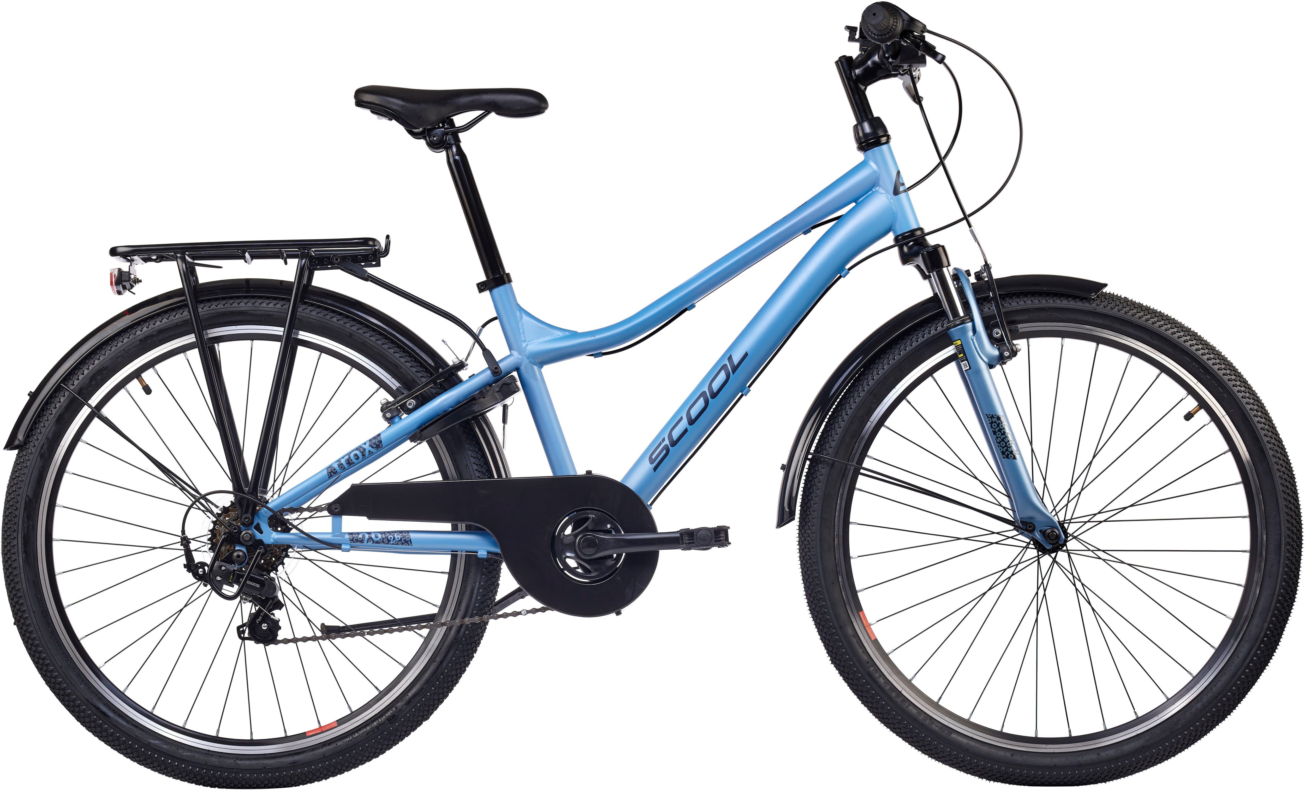 S’COOL Jugendfahrrad S'COOL troX, 6 Gang Shimano, Kettenschaltung, 26 Zoll, Jugendliche