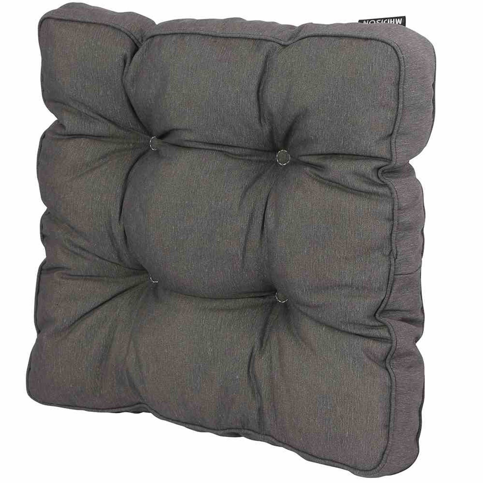 Madison Sitzauflage Panama grau, Sitzkissen Florance 50% Baumwolle / 45% Polyester